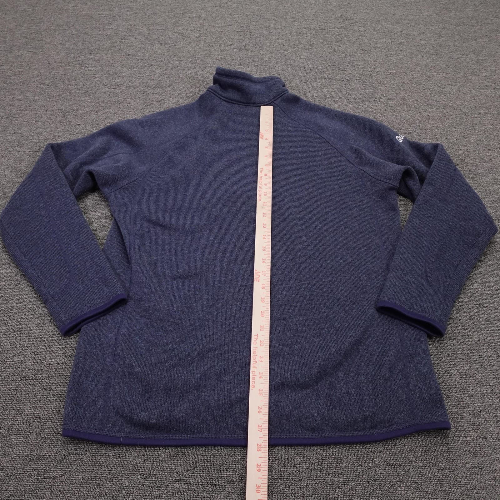 Patagonia Better Sweater Mens Large Blue Fleece 1/4 Zip Pullover Quizlet Logo - Thumbnail 6