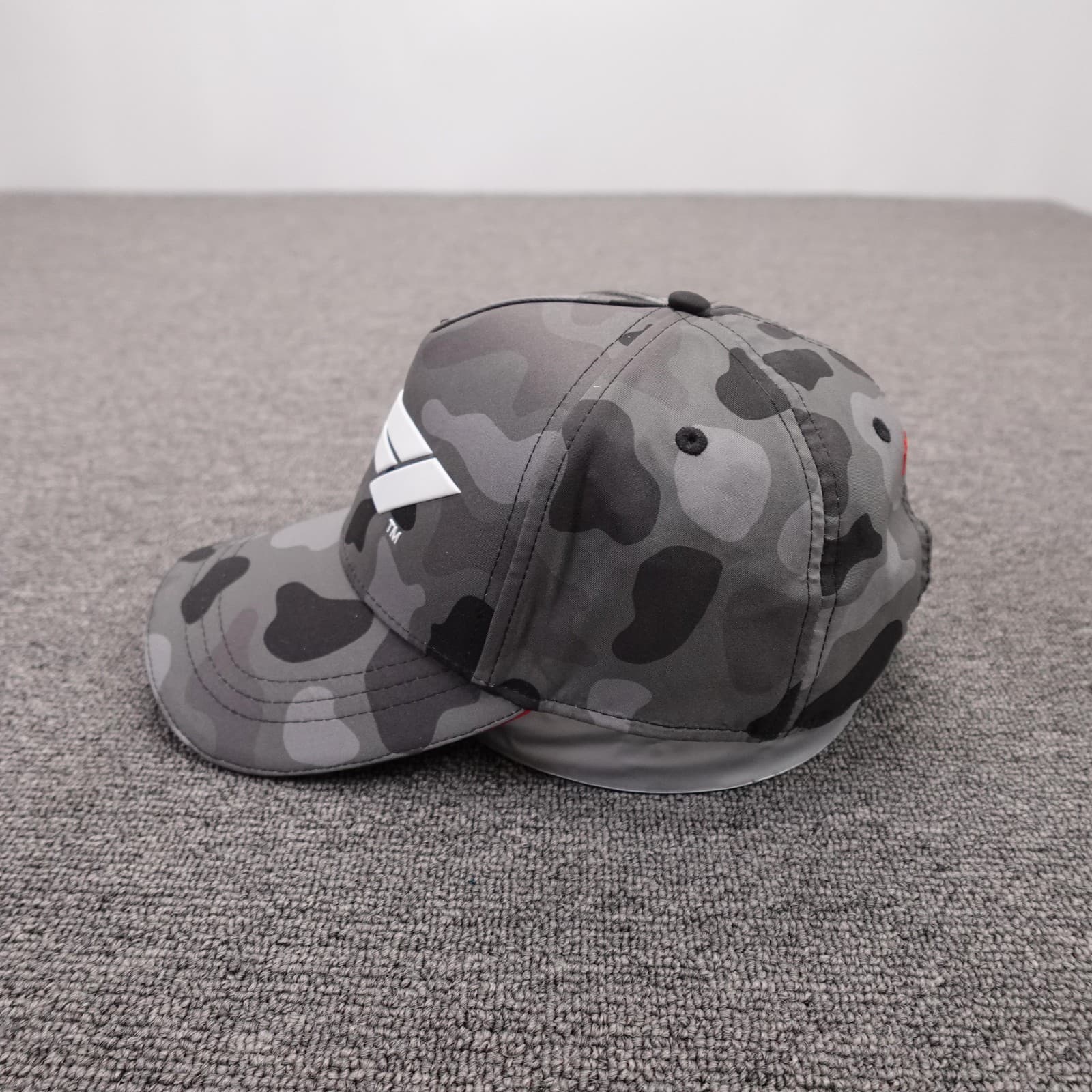 Formula 1 Hat Cap Strap Back Mens One Size Gray Camo F1 Logo Racing Stichd - Thumbnail 3