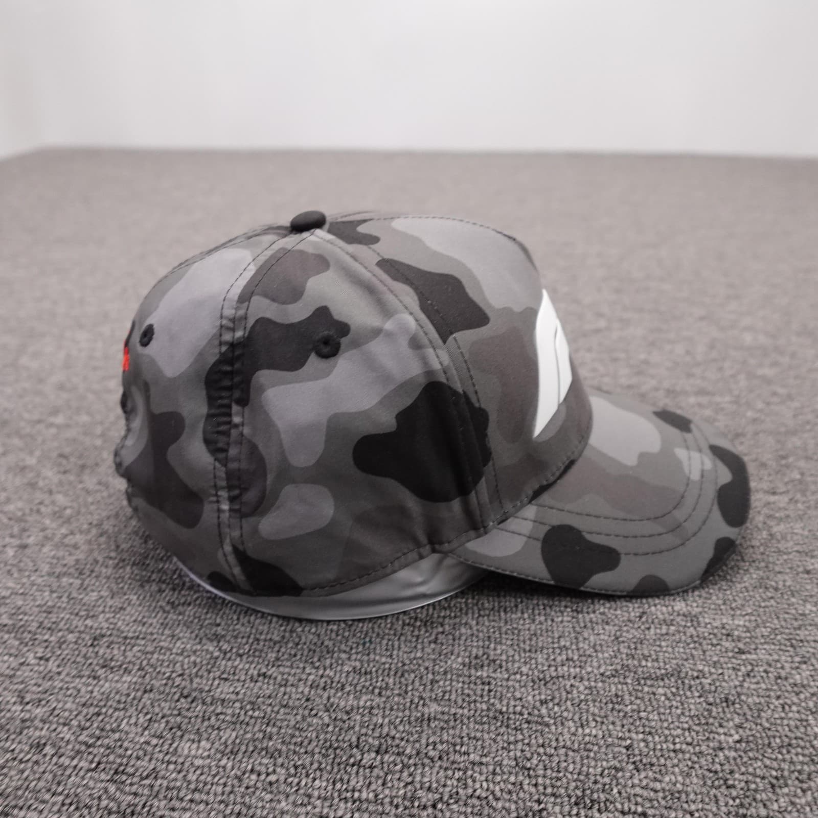 Formula 1 Hat Cap Strap Back Mens One Size Gray Camo F1 Logo Racing Stichd - Thumbnail 5