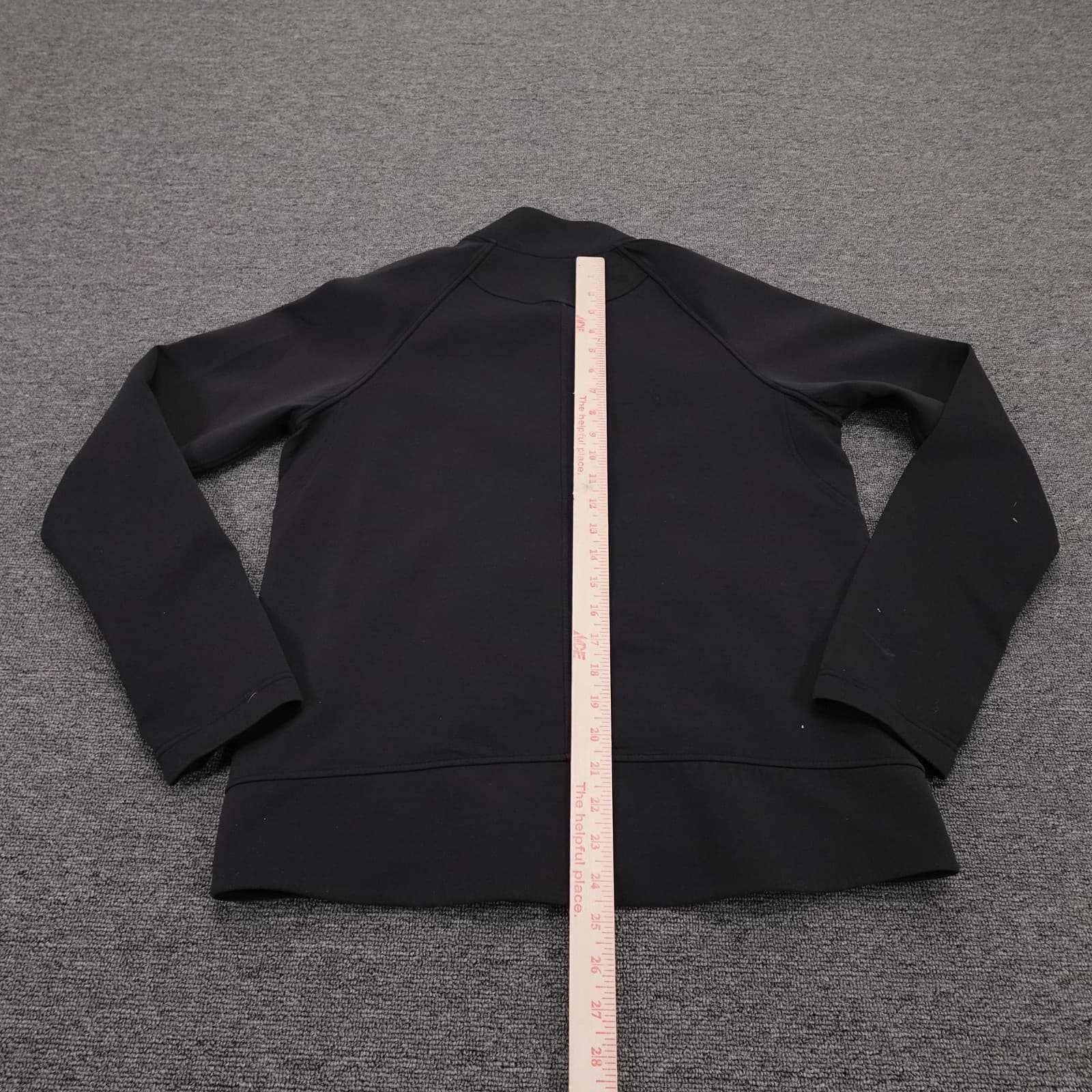 Lululemon Going Places Jacket Womens 8 Black Heavyweight Knit Full Zip Travel - Thumbnail 8