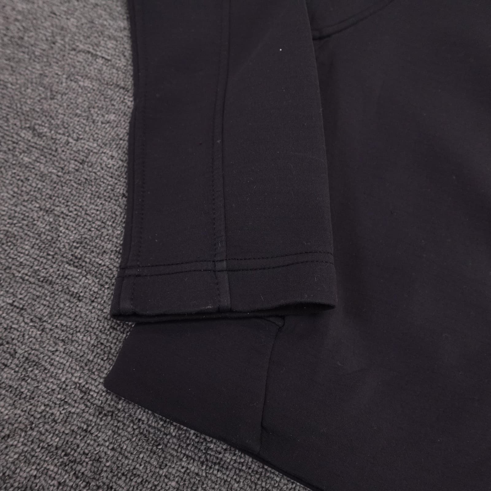Lululemon Going Places Jacket Womens 8 Black Heavyweight Knit Full Zip Travel - Thumbnail 3