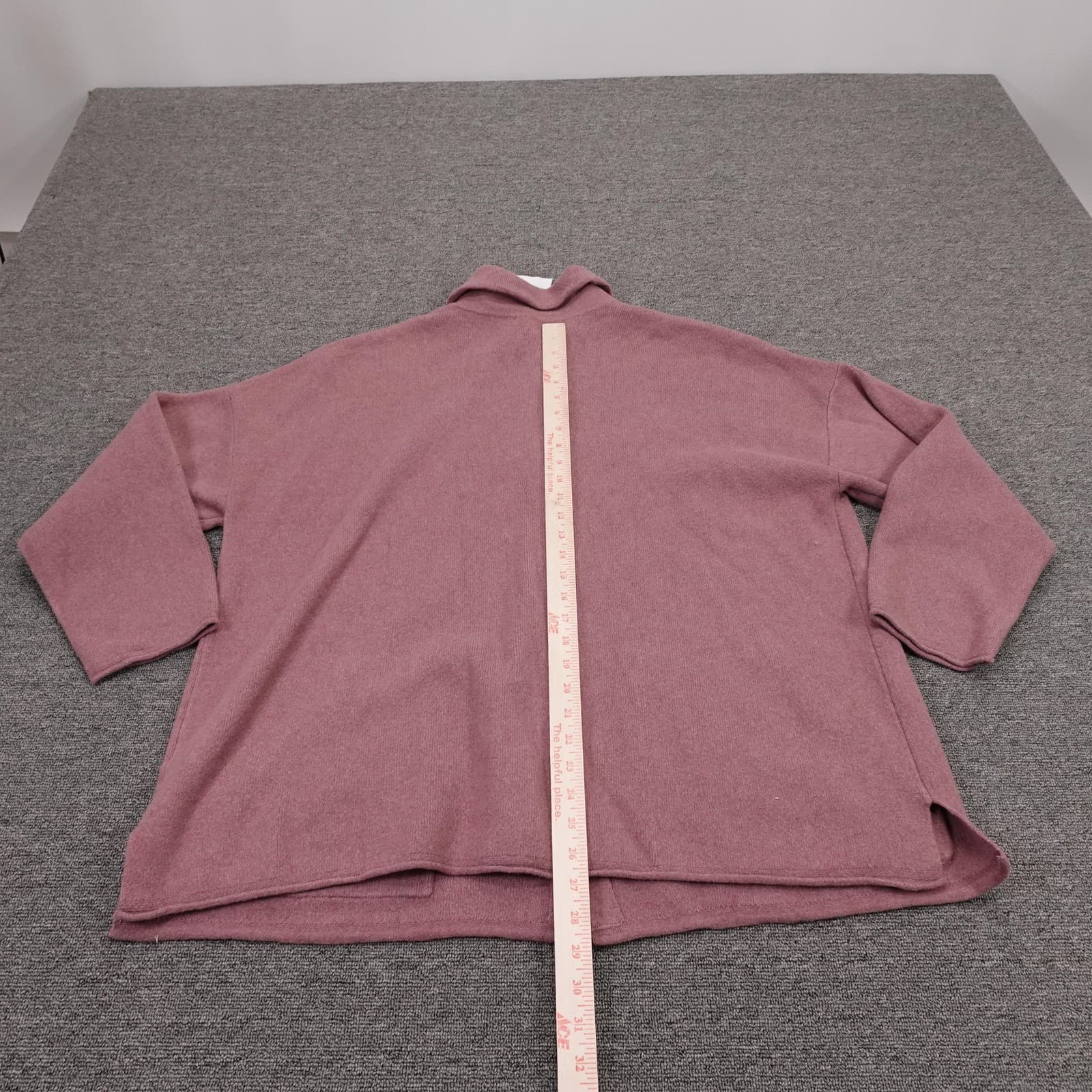 J. Jill Cardigan Sweater Womens 2X Pink Pure Jill Button Front Pockets Knit - Thumbnail 7