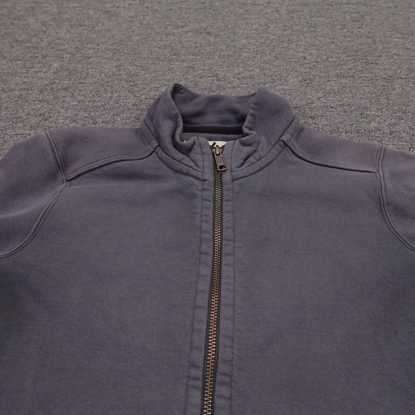 American Giant Jacket Womens Small Gray Fleece Full Zip Pockets Made USA - Thumbnail 3
