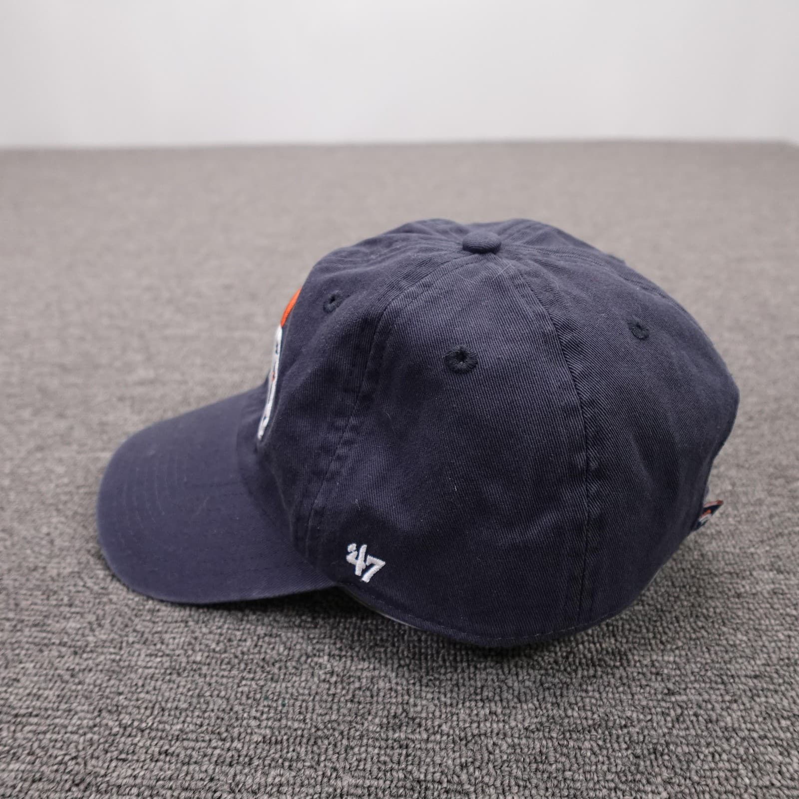 Denver Broncos Hat Cap Strap Back Mens One Size Navy Blue NFL Football '47 - Thumbnail 3
