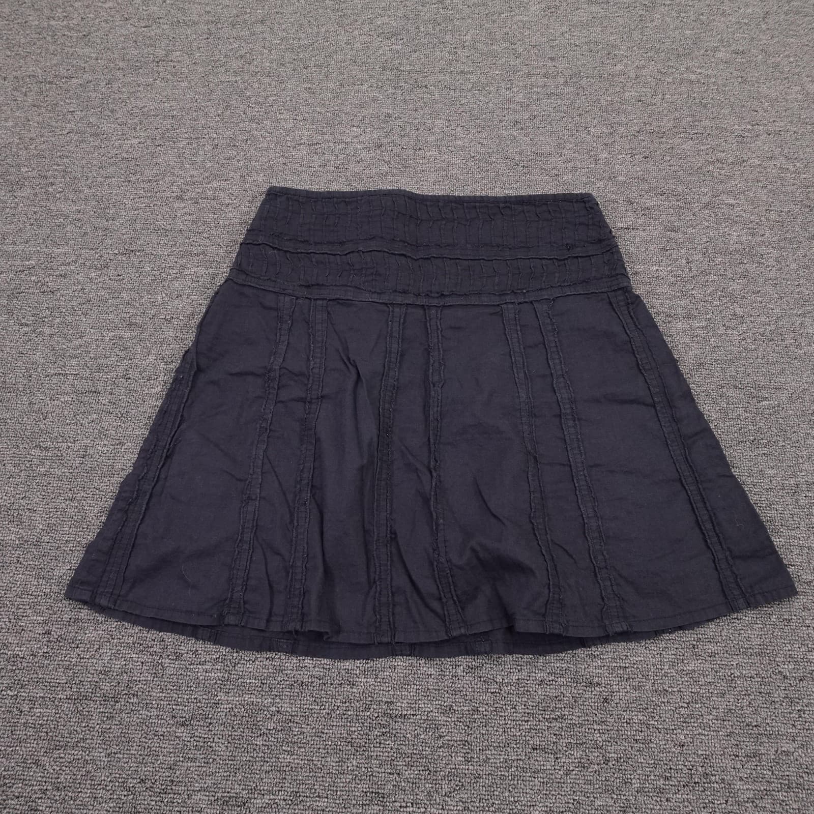 PrAna Skirt Womens 0 Blue A-Line Short Elastic Waist Casual Lightweight Summer - Thumbnail 2
