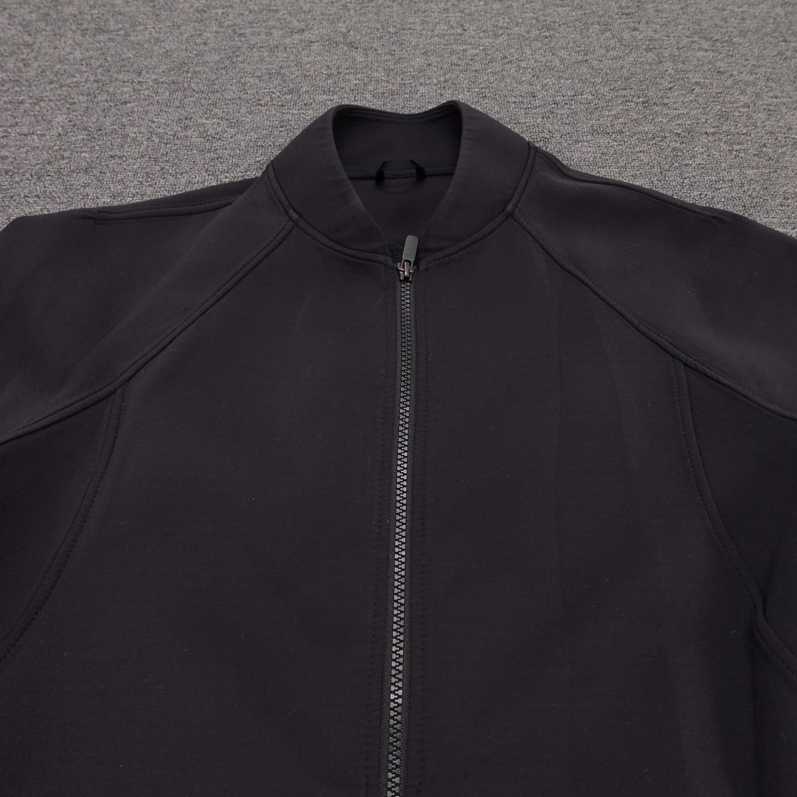 Lululemon Going Places Jacket Womens 8 Black Heavyweight Knit Full Zip Travel - Thumbnail 2