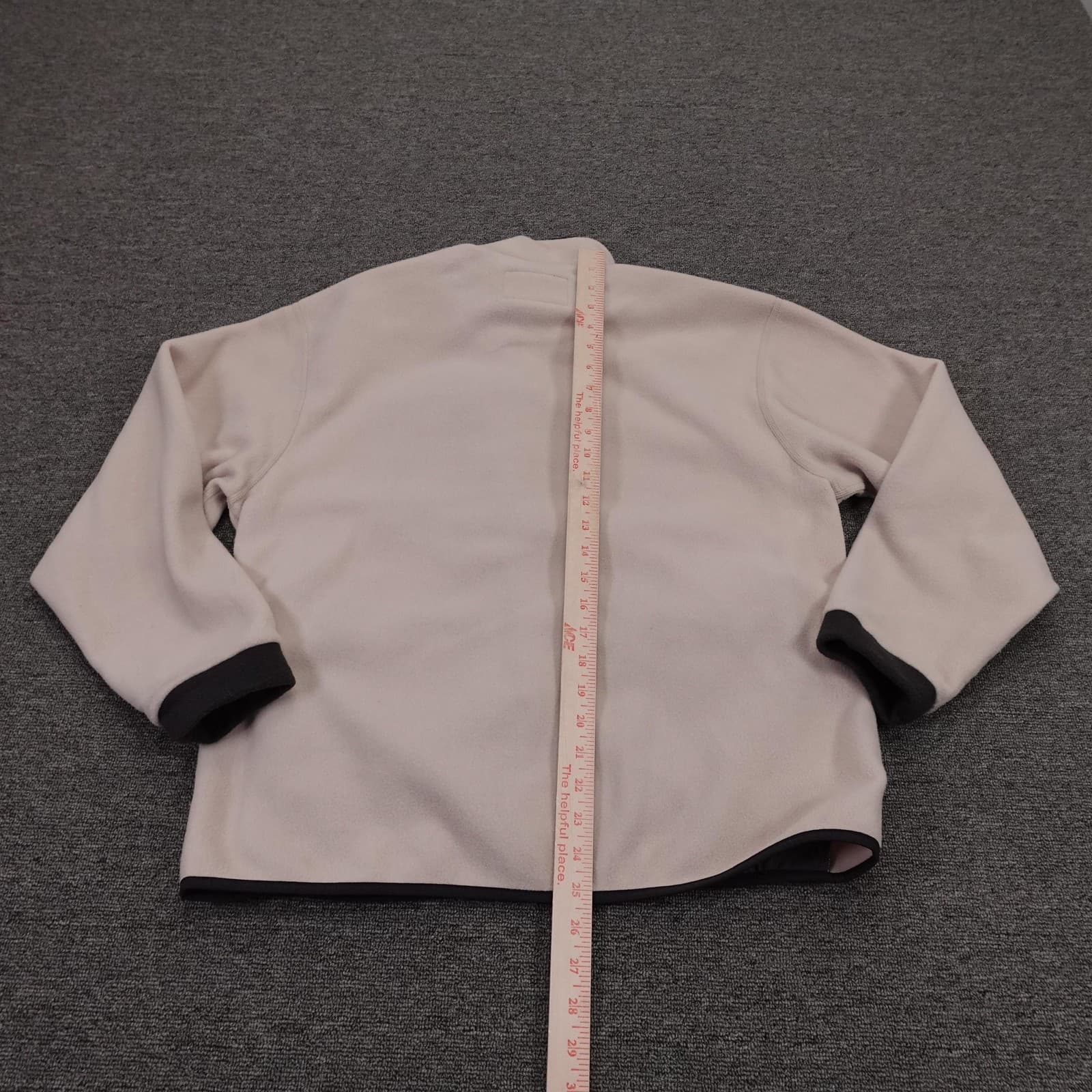 REI Jacket Womens Medium White Fleece Full Zip Stand Collar Outdoor Pockets - Thumbnail 6
