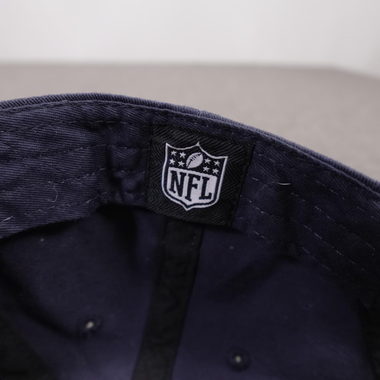 Denver Broncos Hat Cap Strap Back Mens One Size Navy Blue NFL Football '47 - Thumbnail 7