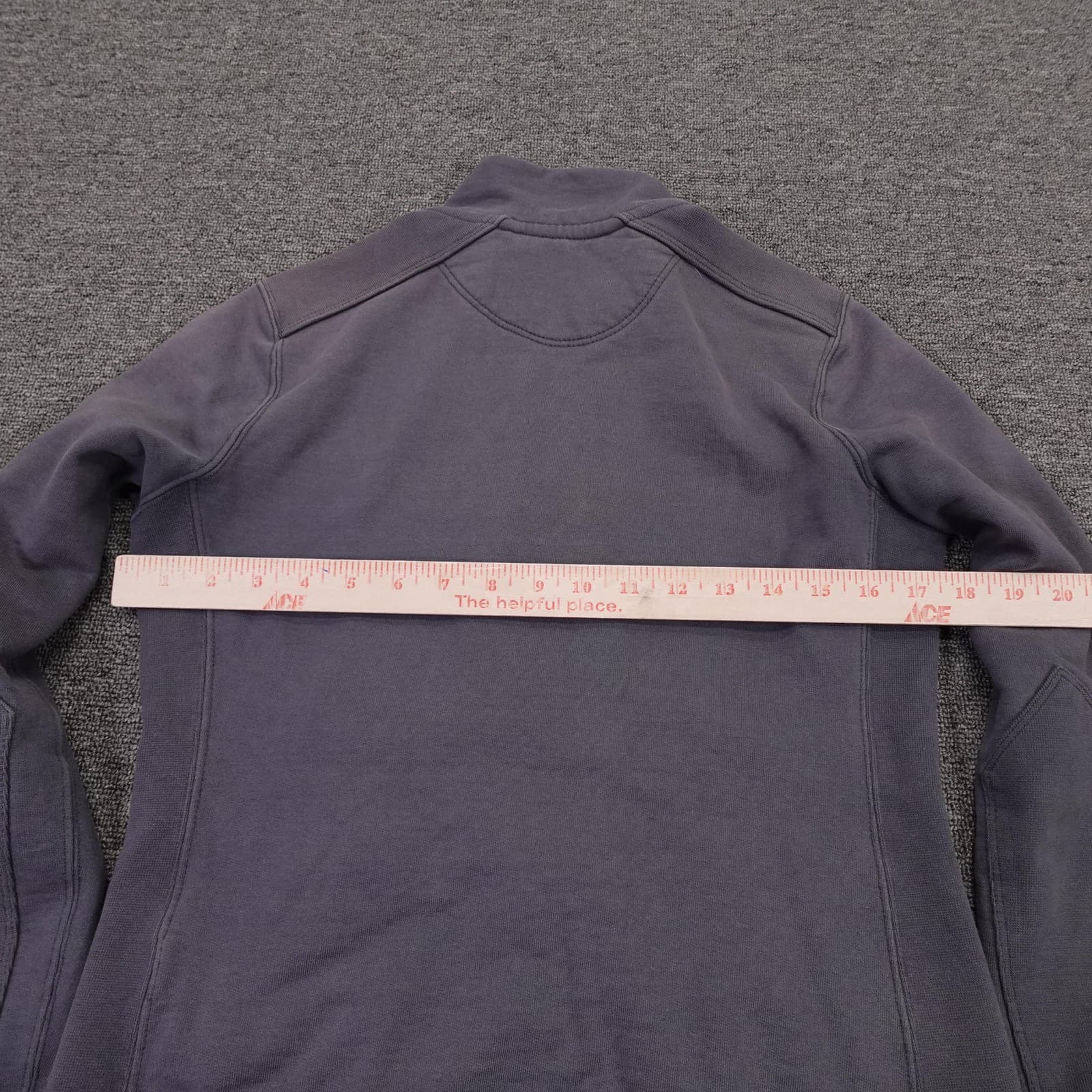 American Giant Jacket Womens Small Gray Fleece Full Zip Pockets Made USA - Thumbnail 5