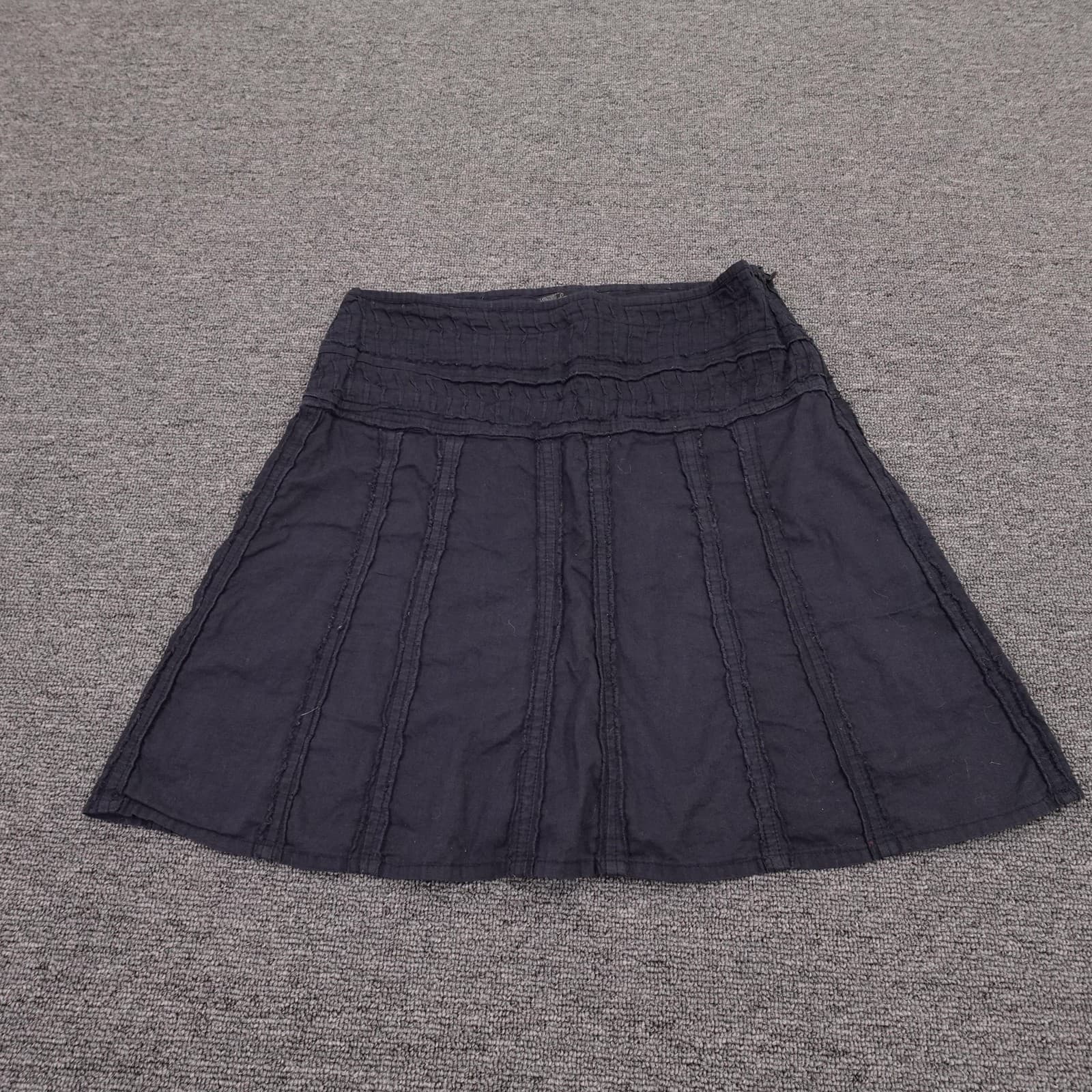 PrAna Skirt Womens 0 Blue A-Line Short Elastic Waist Casual Lightweight Summer