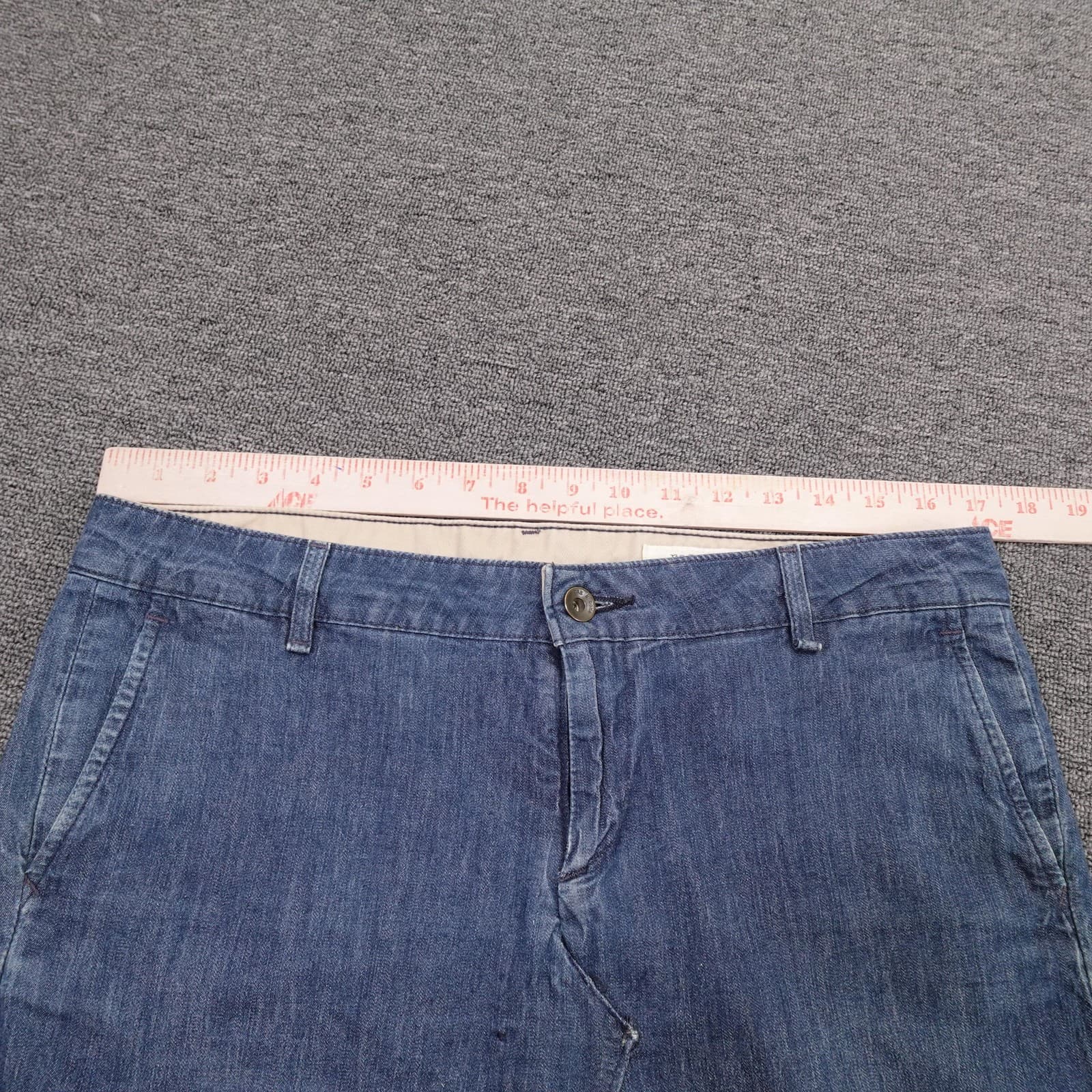 Rag & Bone Skirt Womens 34 Blue Denim A-Line Midi Raw Frayed Hem Handmade USA - Thumbnail 6