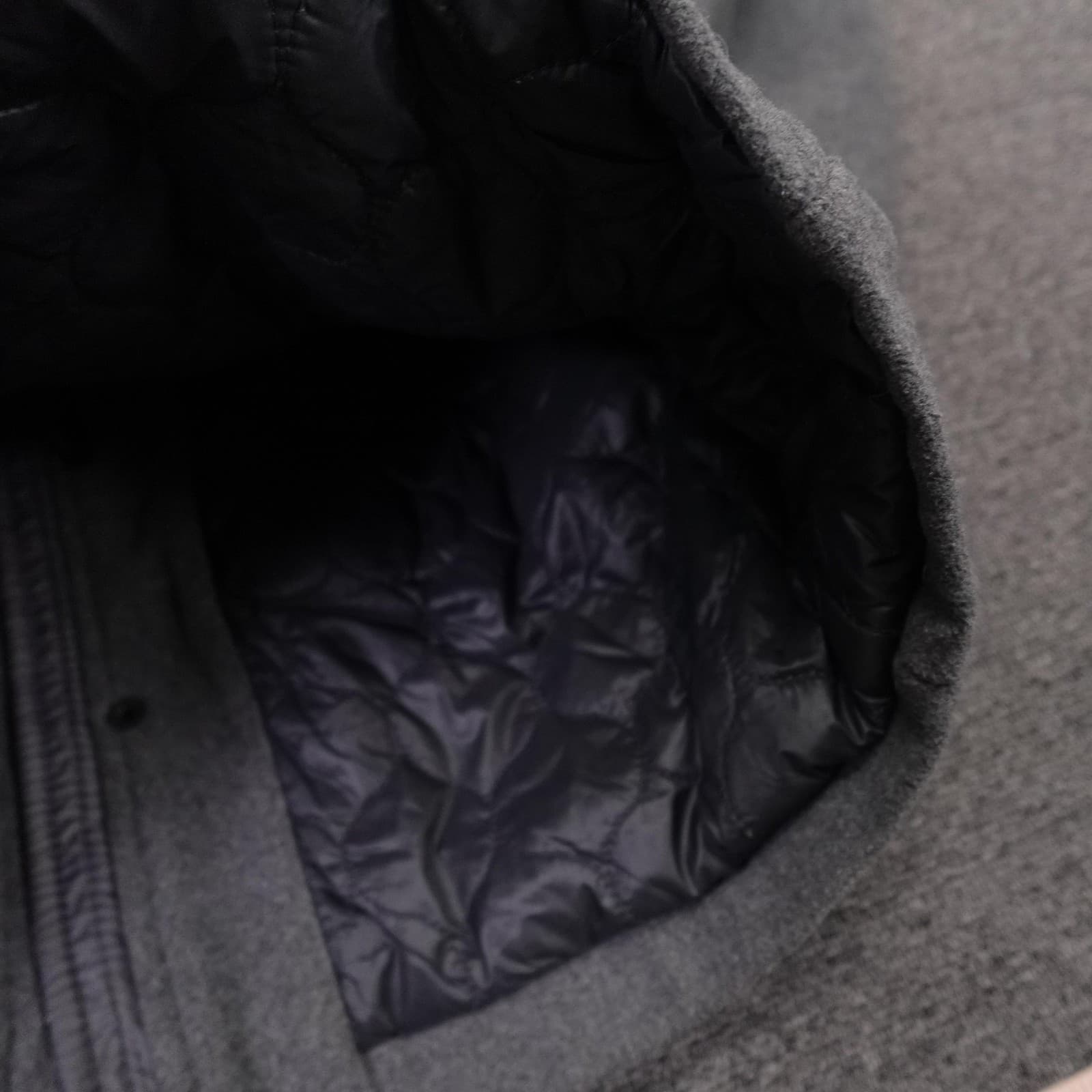 Levi's Jacket Mens Small Gray Wool Blend Military Full Zip Lined Pockets Outdoor - Thumbnail 8