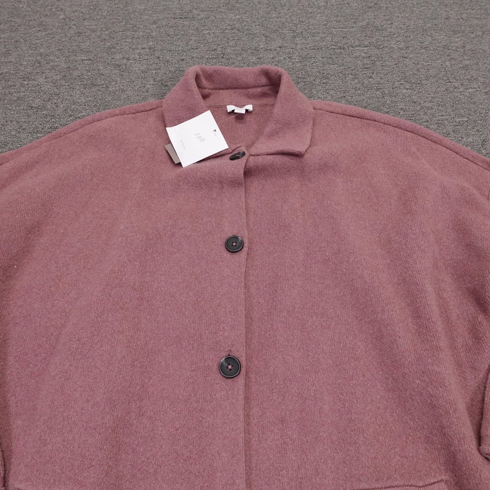 J. Jill Cardigan Sweater Womens 2X Pink Pure Jill Button Front Pockets Knit - Thumbnail 2