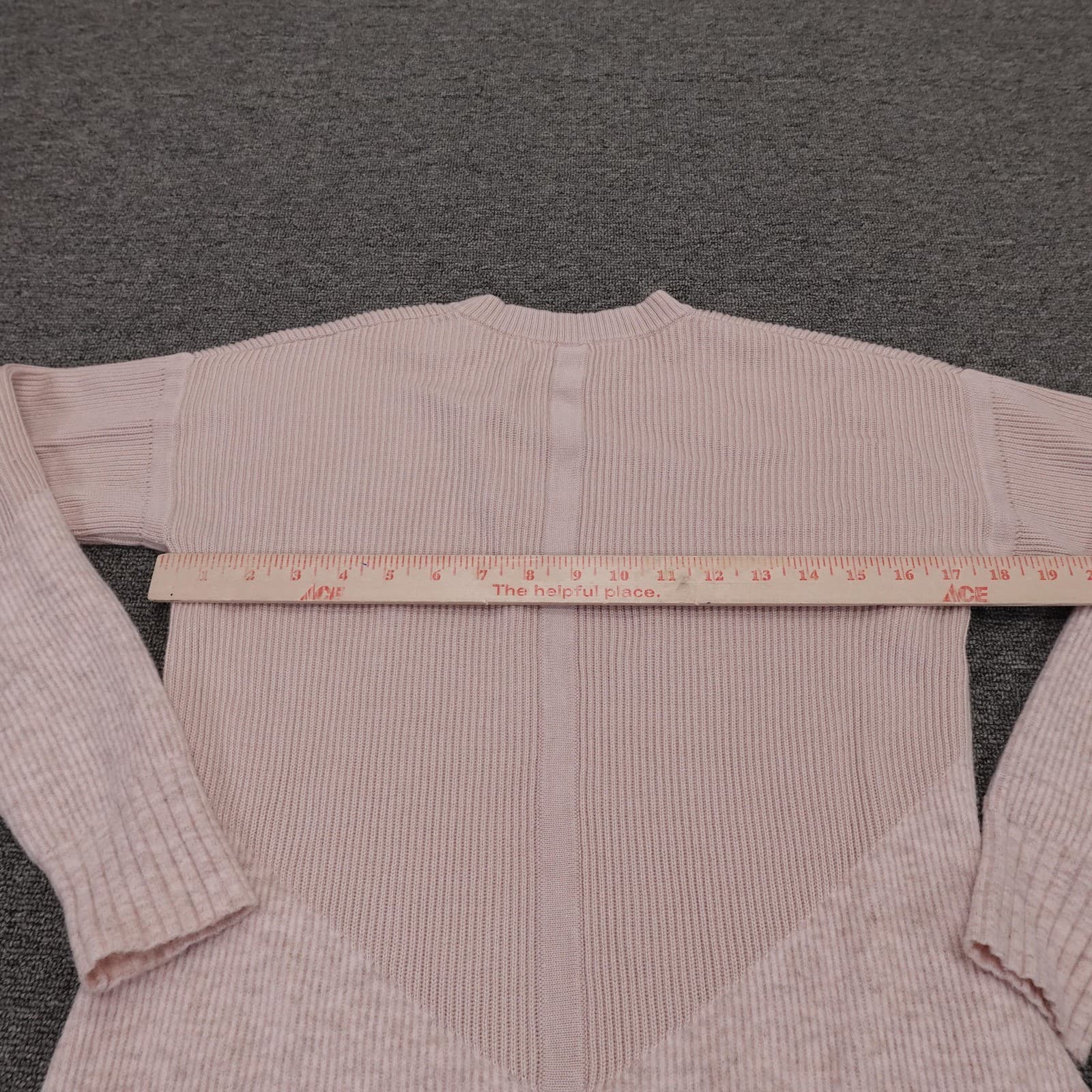 Lululemon Sweater Womens 6 Pink Cashmere Blend Ribbed Crewneck Tunic Pockets - Thumbnail 6