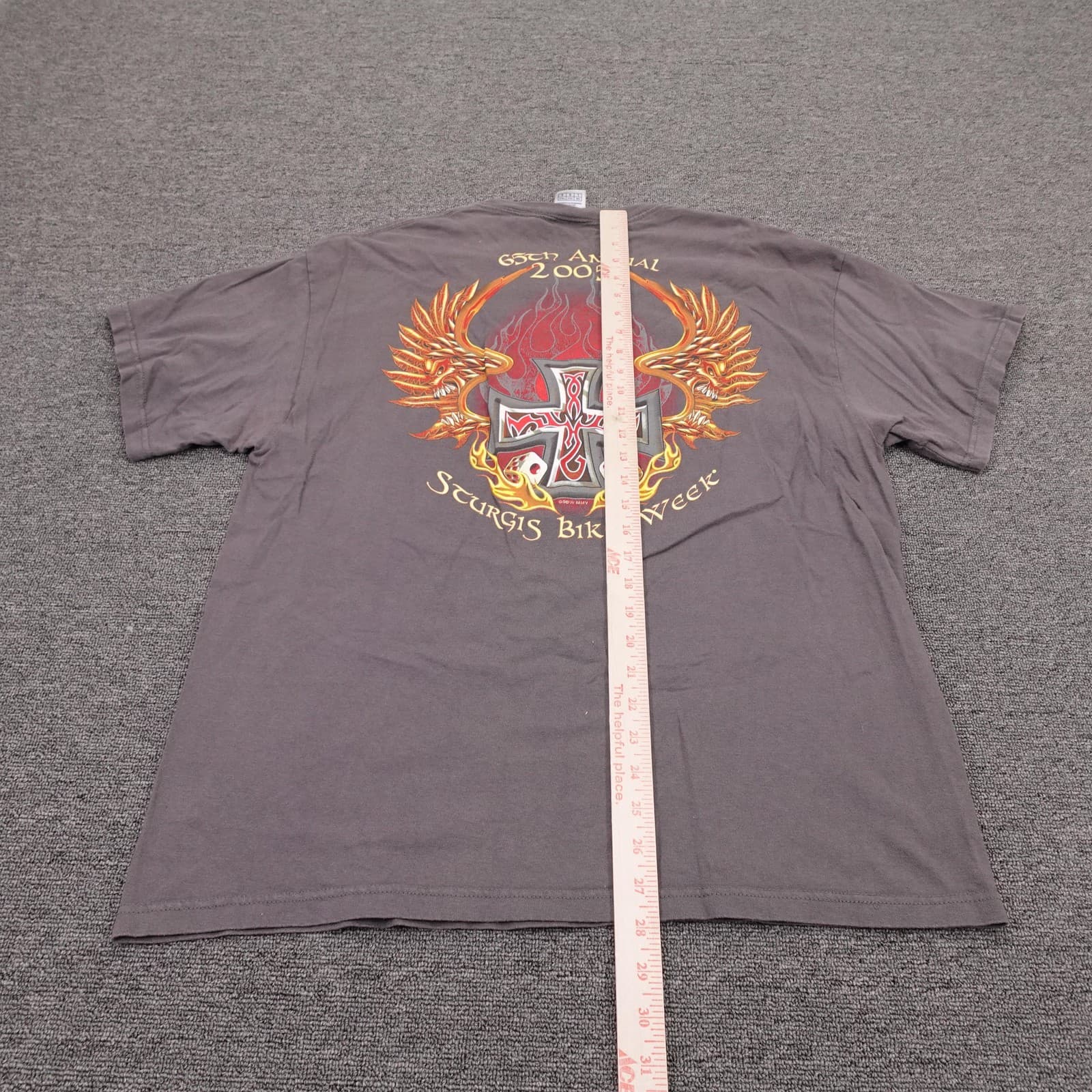 Vintage Sturgis Bike Week Delta Shirt Mens Large Gray 2005 Graphic Tee Biker - Thumbnail 8