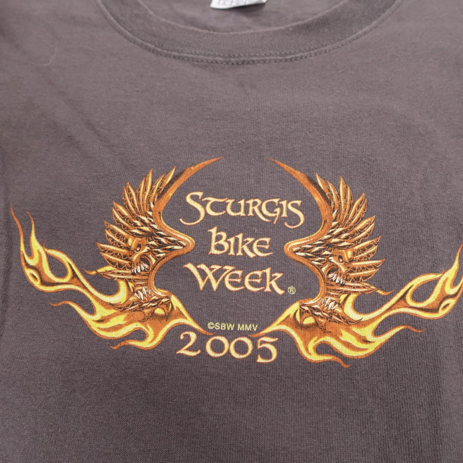 Vintage Sturgis Bike Week Delta Shirt Mens Large Gray 2005 Graphic Tee Biker - Thumbnail 3