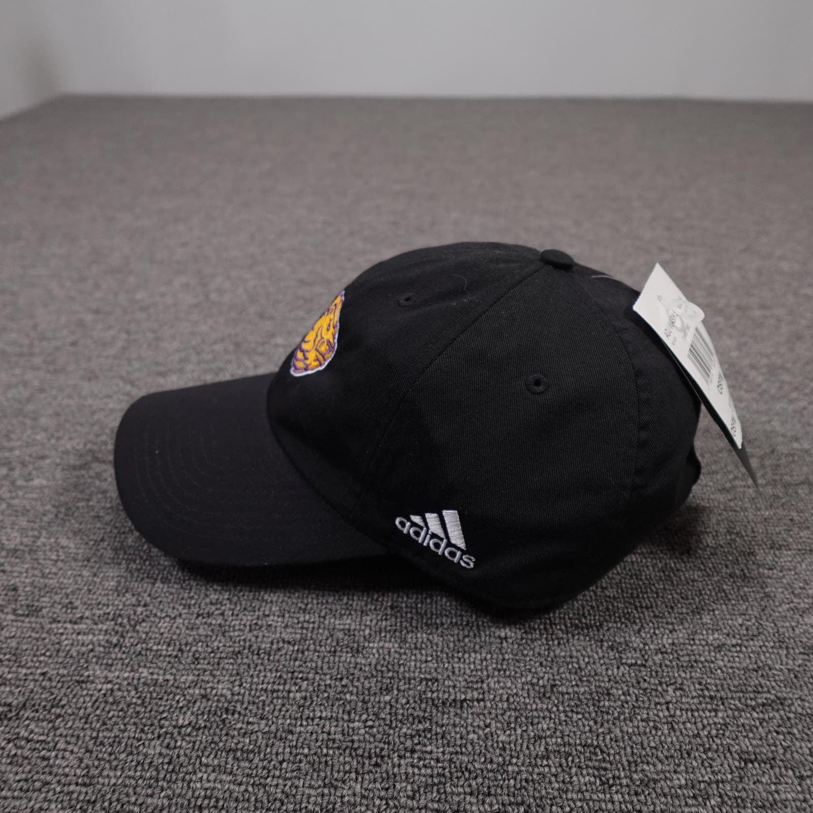 Adidas Hat Cap Strap Back Unisex One Size Black Baseball Lion Logo Embroidered - Thumbnail 3