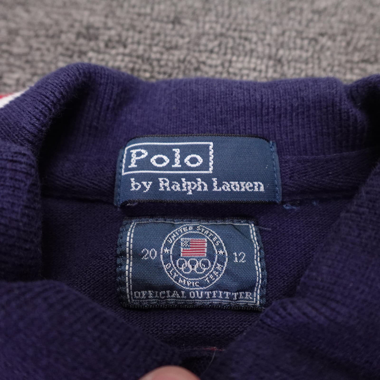 United States Olympic Team Shirt Boys 7 Blue London 2012 Polo Ralph Lauren USA - Thumbnail 3