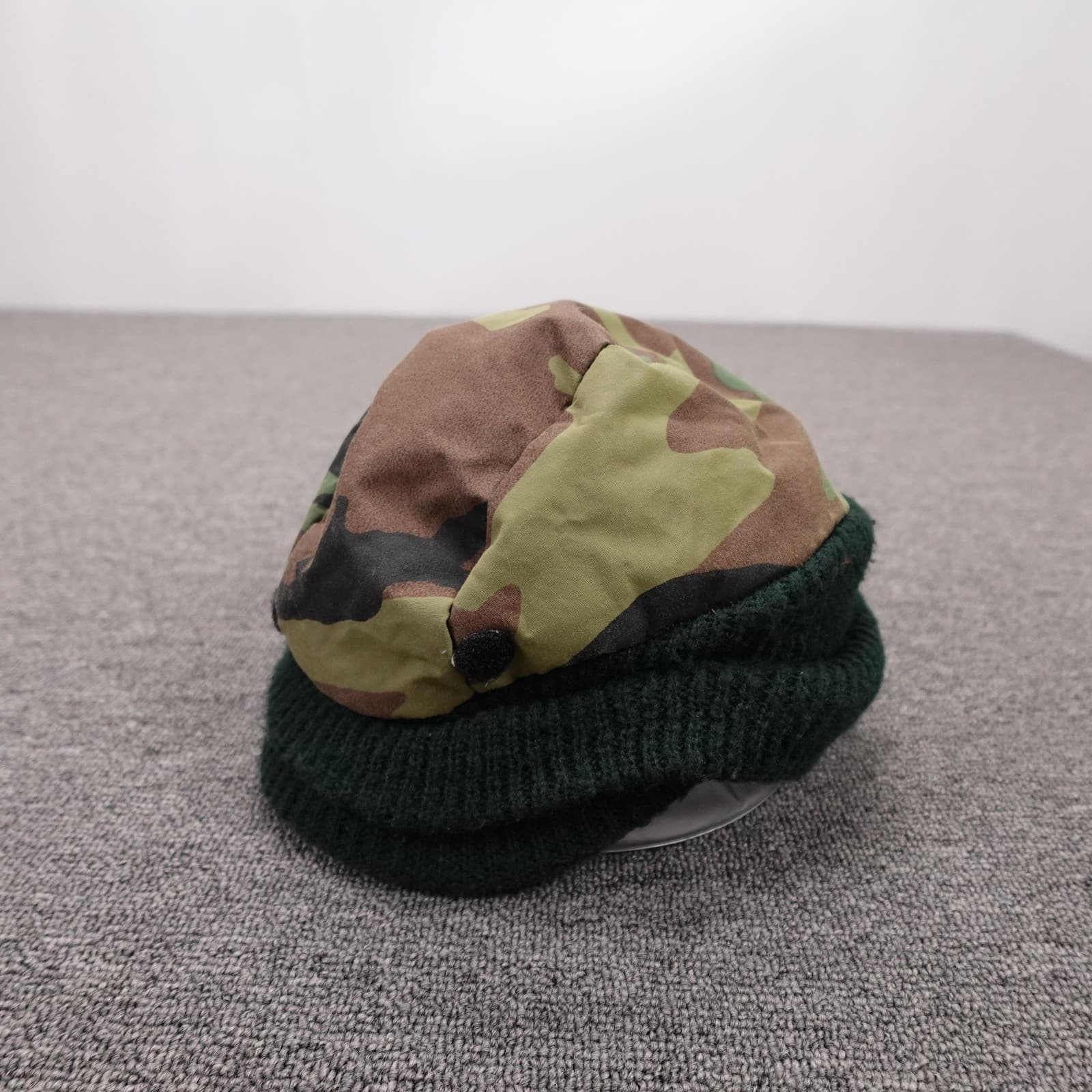 Vintage Camo Hat Beanie Fitted Mens One Size Green Gore-Tex Thinsulate 80s