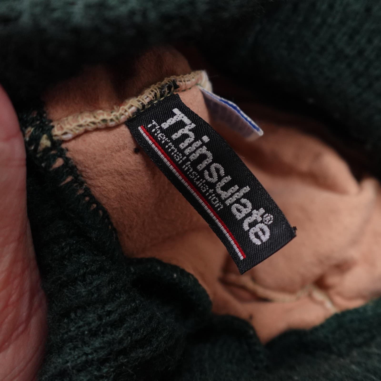 Vintage Camo Hat Beanie Fitted Mens One Size Green Gore-Tex Thinsulate 80s - Thumbnail 7