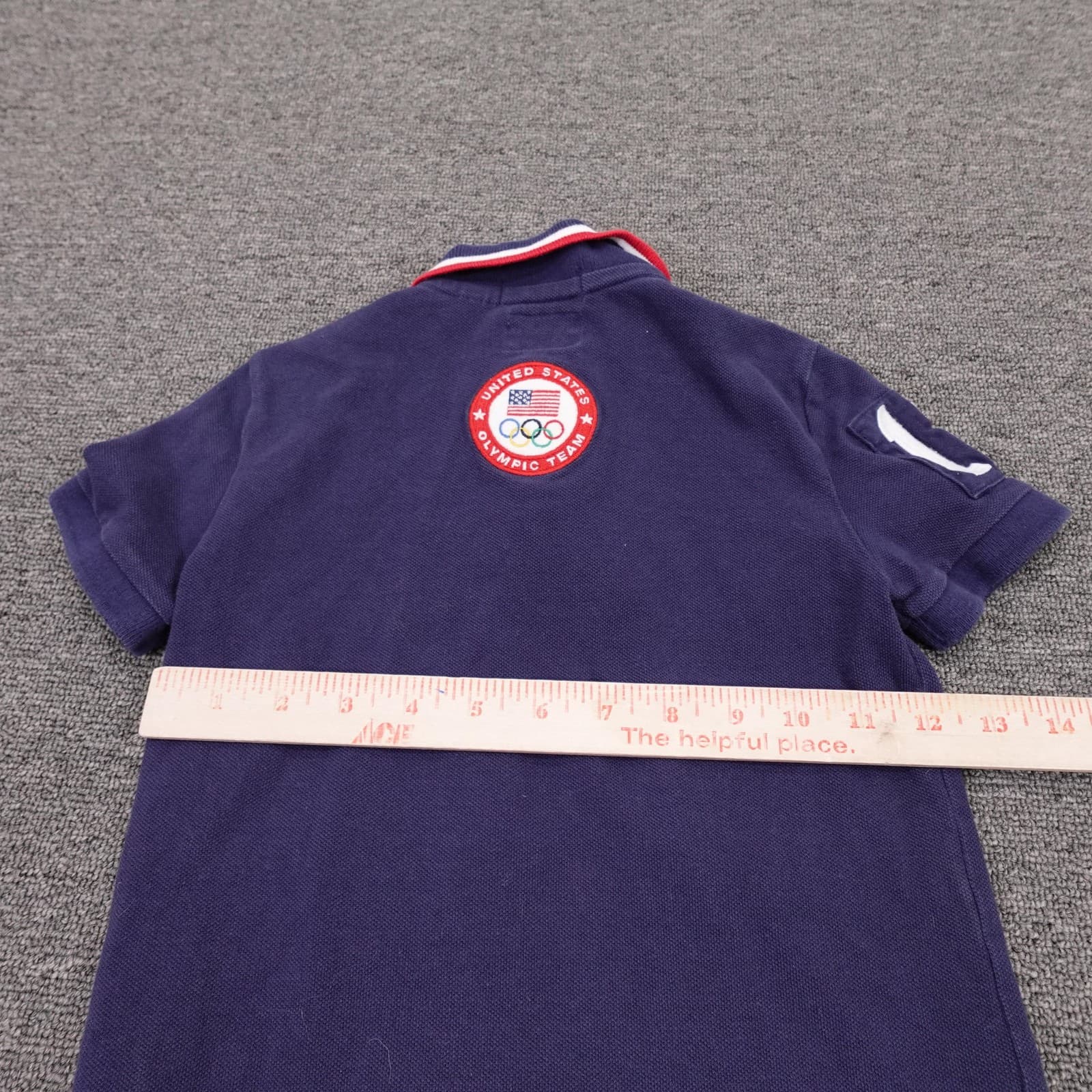 United States Olympic Team Shirt Boys 7 Blue London 2012 Polo Ralph Lauren USA - Thumbnail 5