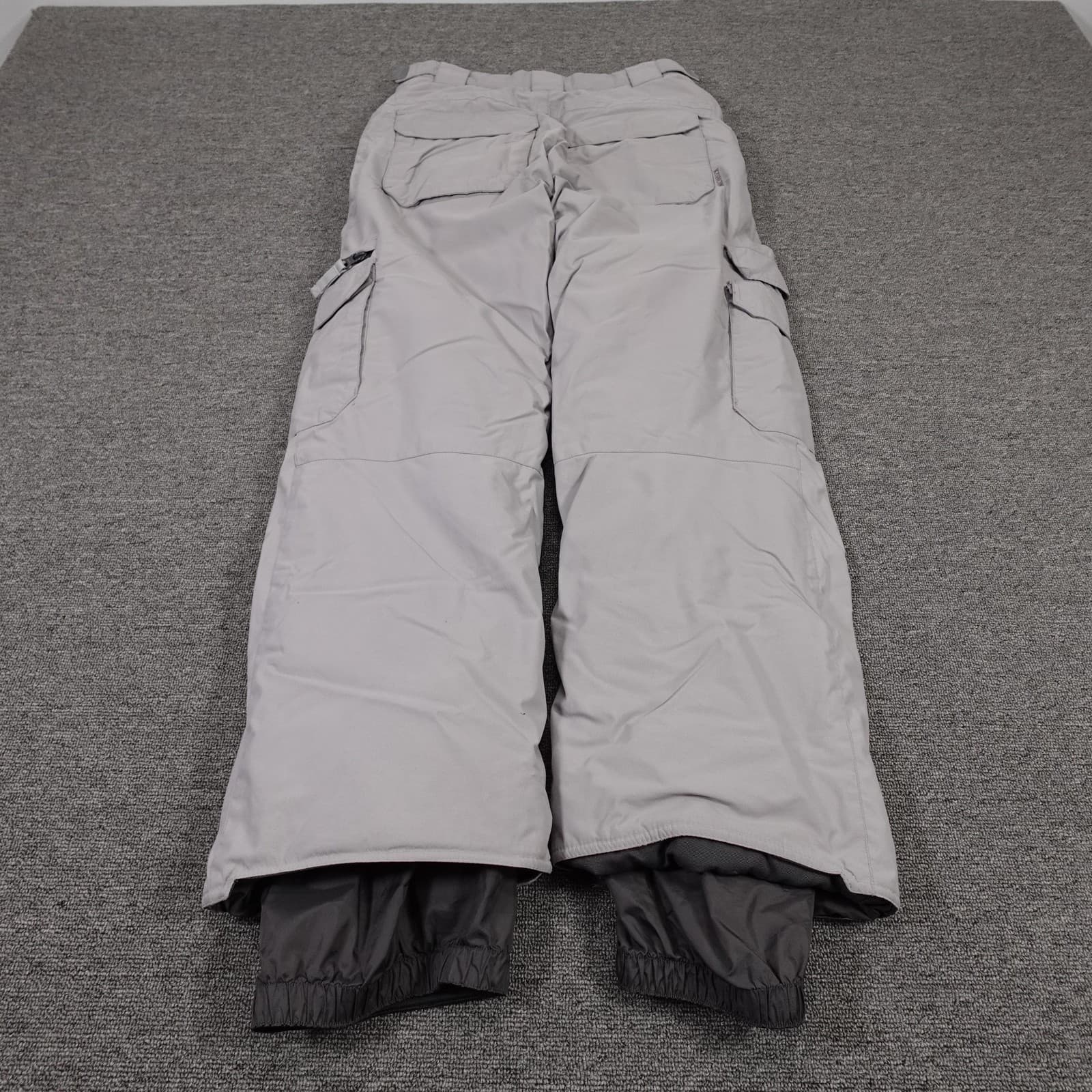 K2 Snow Pants Mens Medium Gray Insulated Waterproof Ski Snowboard Cargo - Thumbnail 7