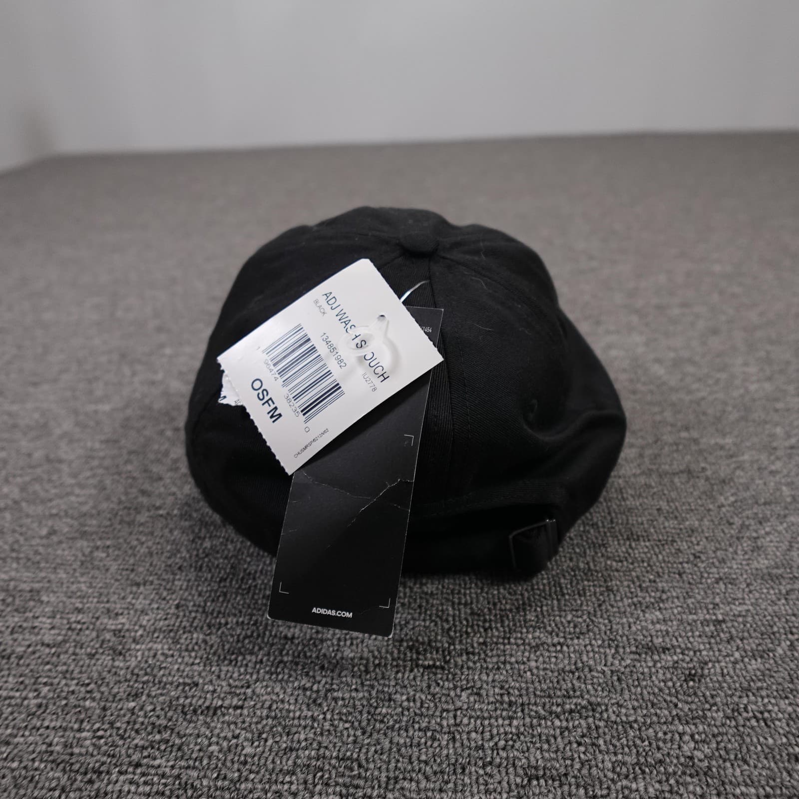 Adidas Hat Cap Strap Back Unisex One Size Black Baseball Lion Logo Embroidered - Thumbnail 4
