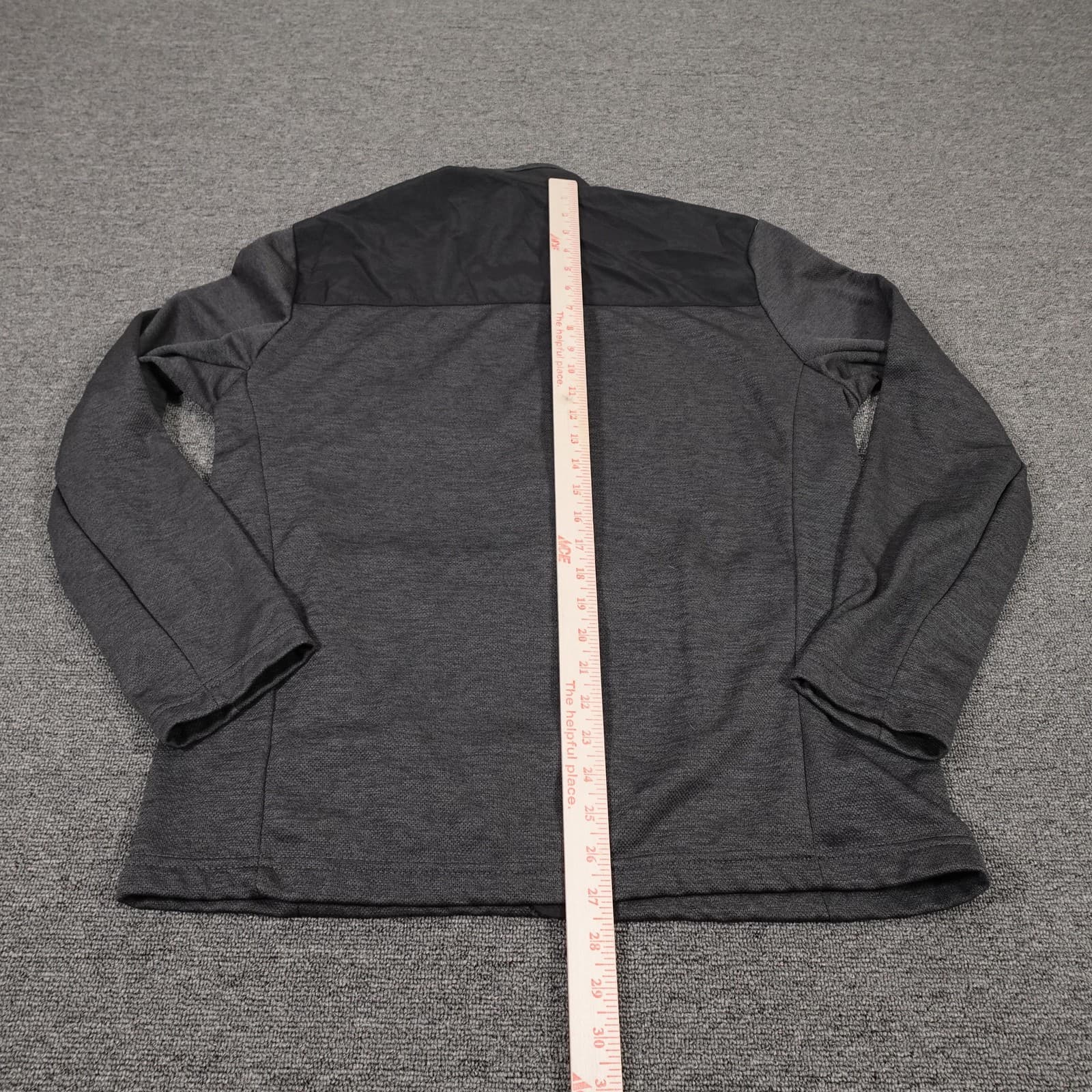 Orvis Jacket Mens Medium Gray Fleece Full Zip Colorblock Hiking Outdoor Pockets - Thumbnail 7