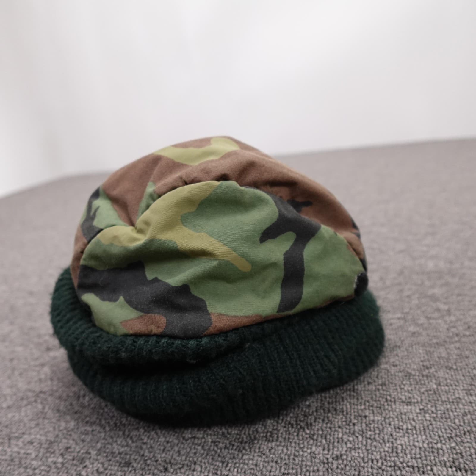 Vintage Camo Hat Beanie Fitted Mens One Size Green Gore-Tex Thinsulate 80s - Thumbnail 4