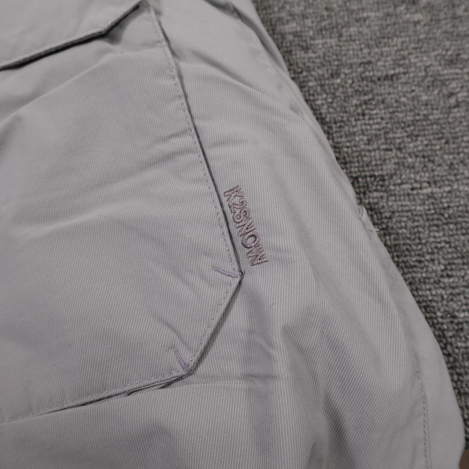 K2 Snow Pants Mens Medium Gray Insulated Waterproof Ski Snowboard Cargo - Thumbnail 8