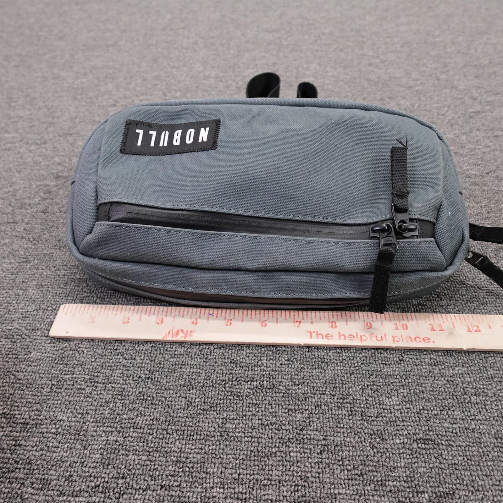 NOBULL Fanny Pack Gray Canvas Travel Waist Belt Bag Unisex Adjustable Sport - Thumbnail 4