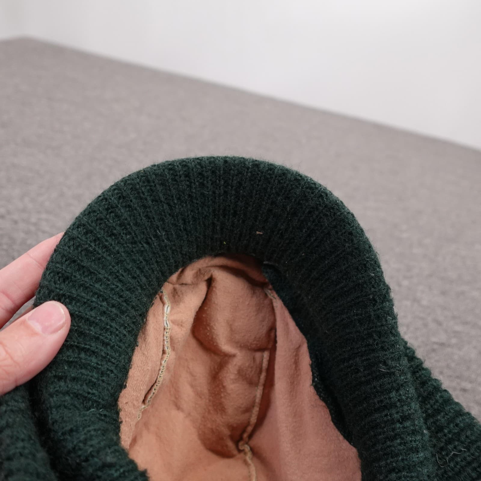 Vintage Camo Hat Beanie Fitted Mens One Size Green Gore-Tex Thinsulate 80s - Thumbnail 5