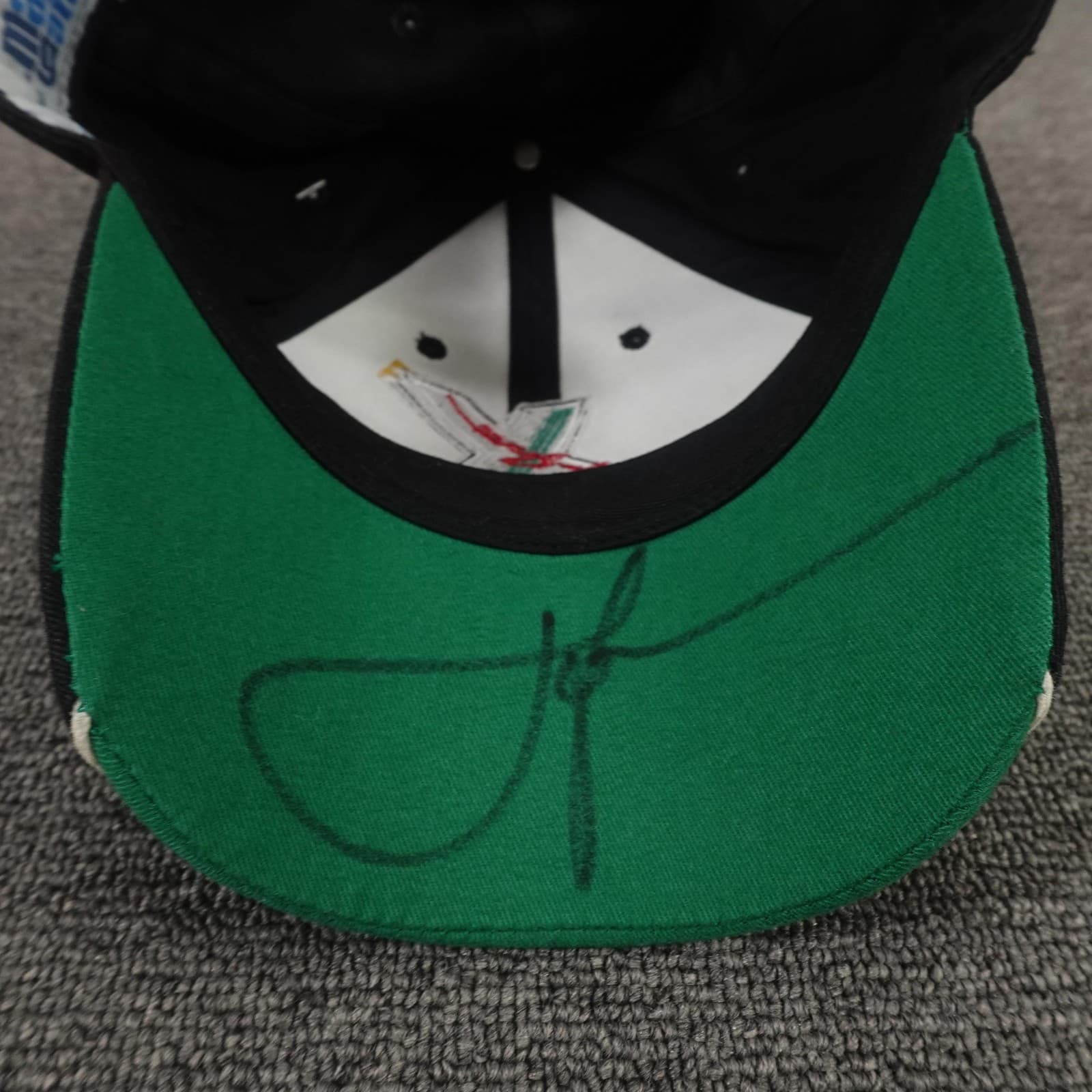 John Force Racing Hat Cap Strap Back Mens One Size Black NHRA Signed Main Gate - Thumbnail 10