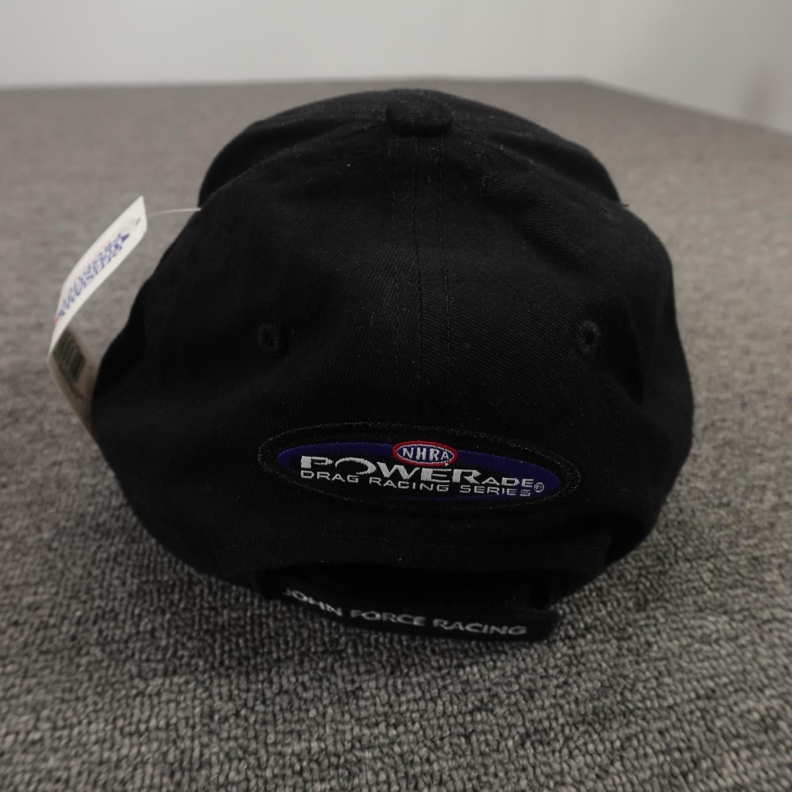 John Force Racing Hat Cap Strap Back Mens One Size Black NHRA Signed Main Gate - Thumbnail 7