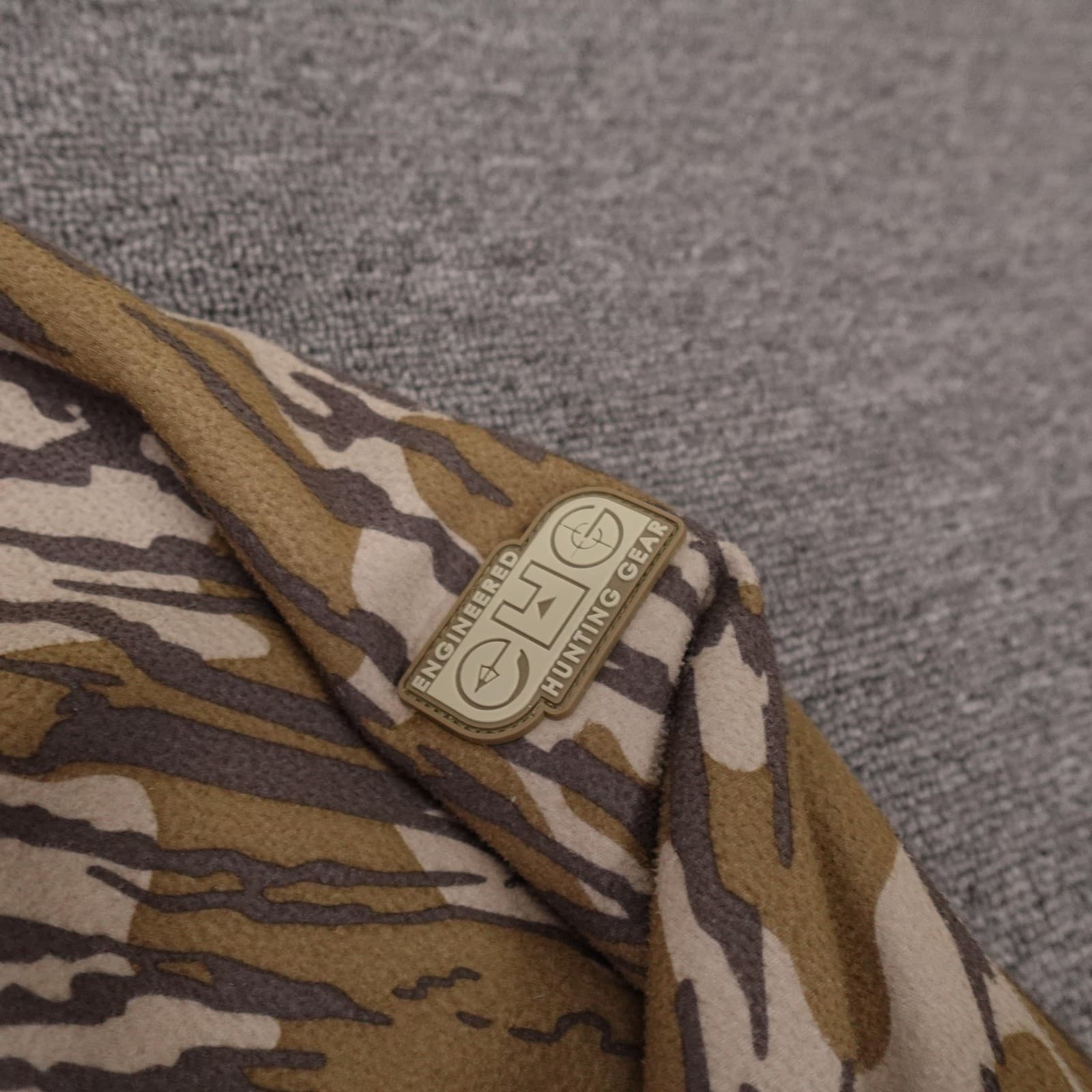 CHG Elite Jacket Mens Medium Brown Camo Fleece Full Zip Mossy Oak Bottomland - Thumbnail 3