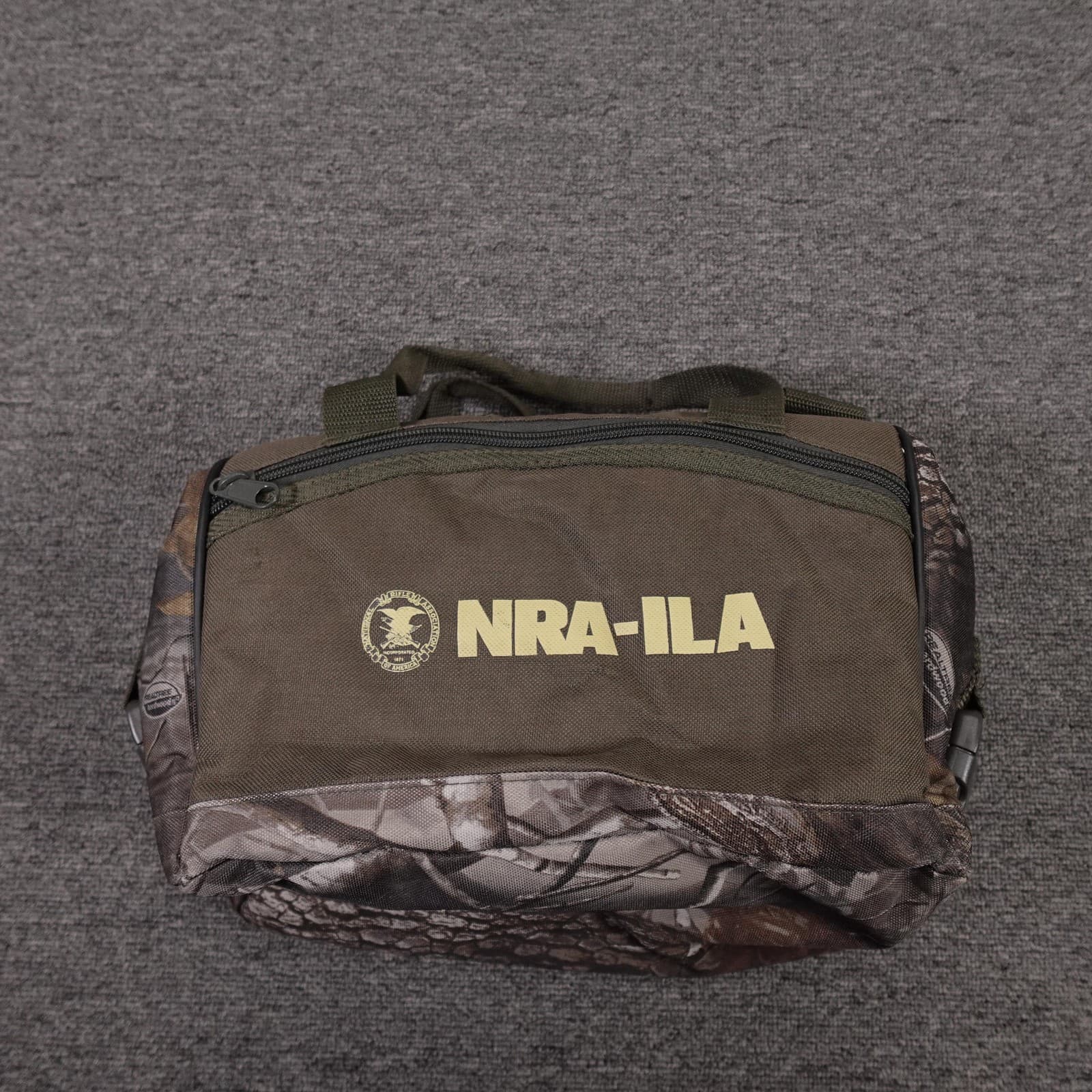 NRA-ILA Lunch Bag Brown Camo Insulated Hunting Cooler Tote Carry Handle