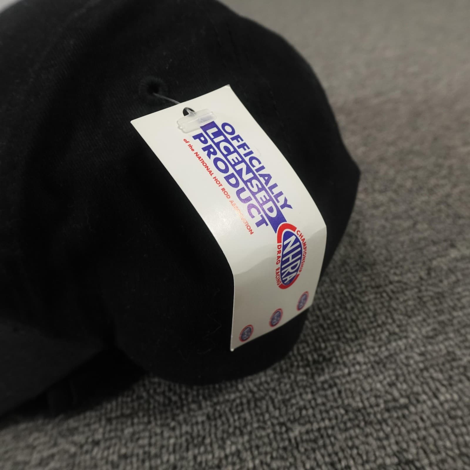 John Force Racing Hat Cap Strap Back Mens One Size Black NHRA Signed Main Gate - Thumbnail 5
