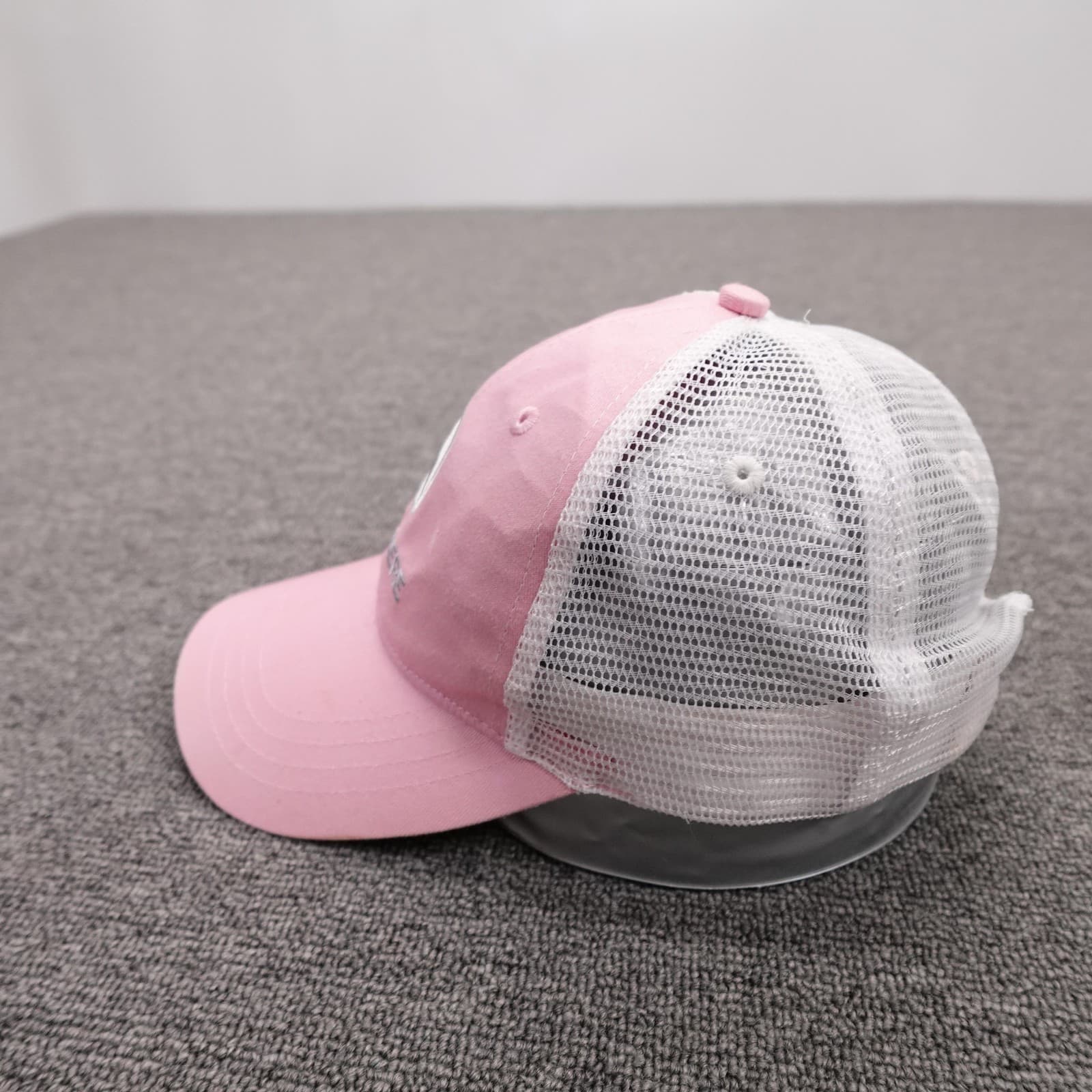 John Deere Hat Cap Snap Back Mens One Size Pink Mesh Trucker Baseball Logo - Thumbnail 3