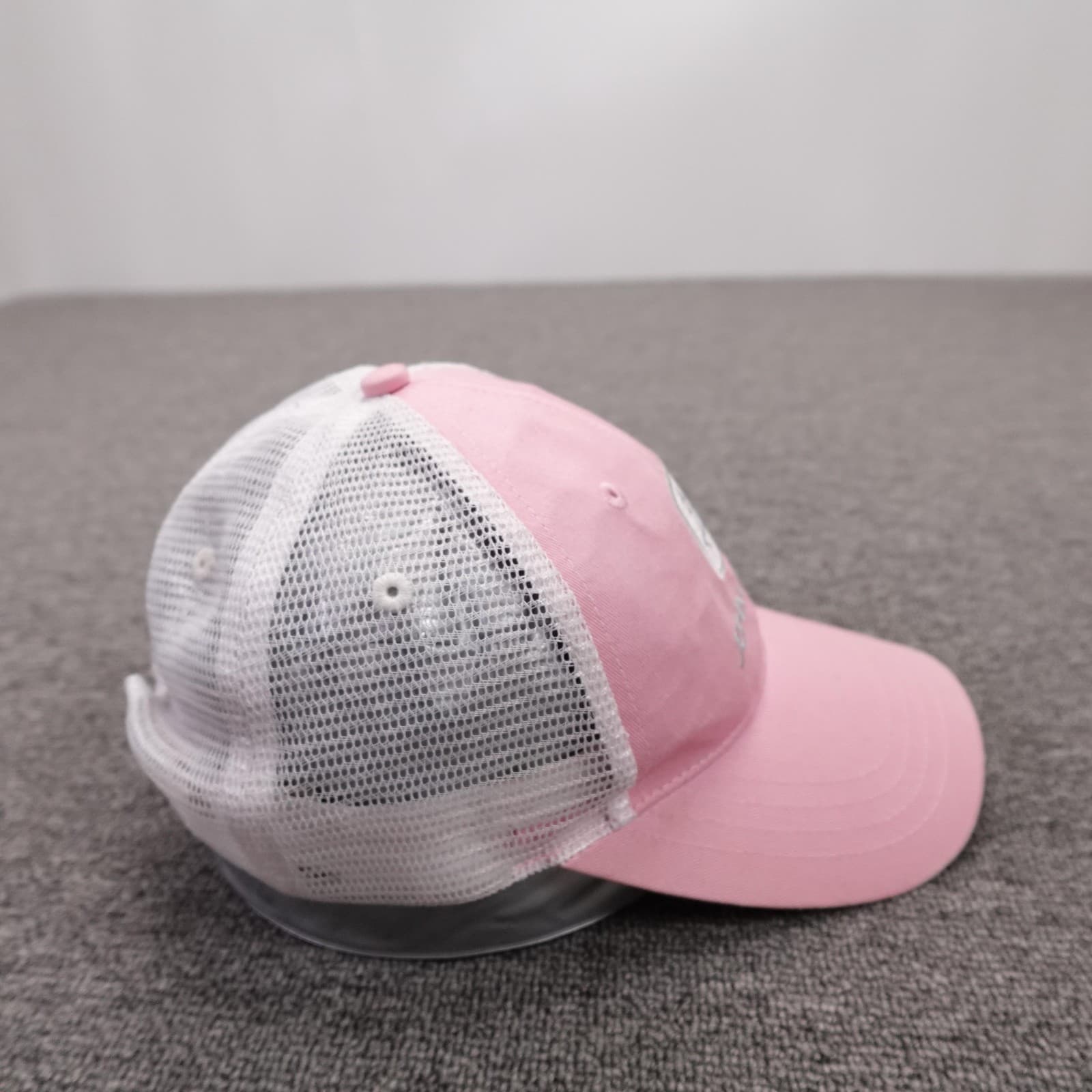 John Deere Hat Cap Snap Back Mens One Size Pink Mesh Trucker Baseball Logo - Thumbnail 5