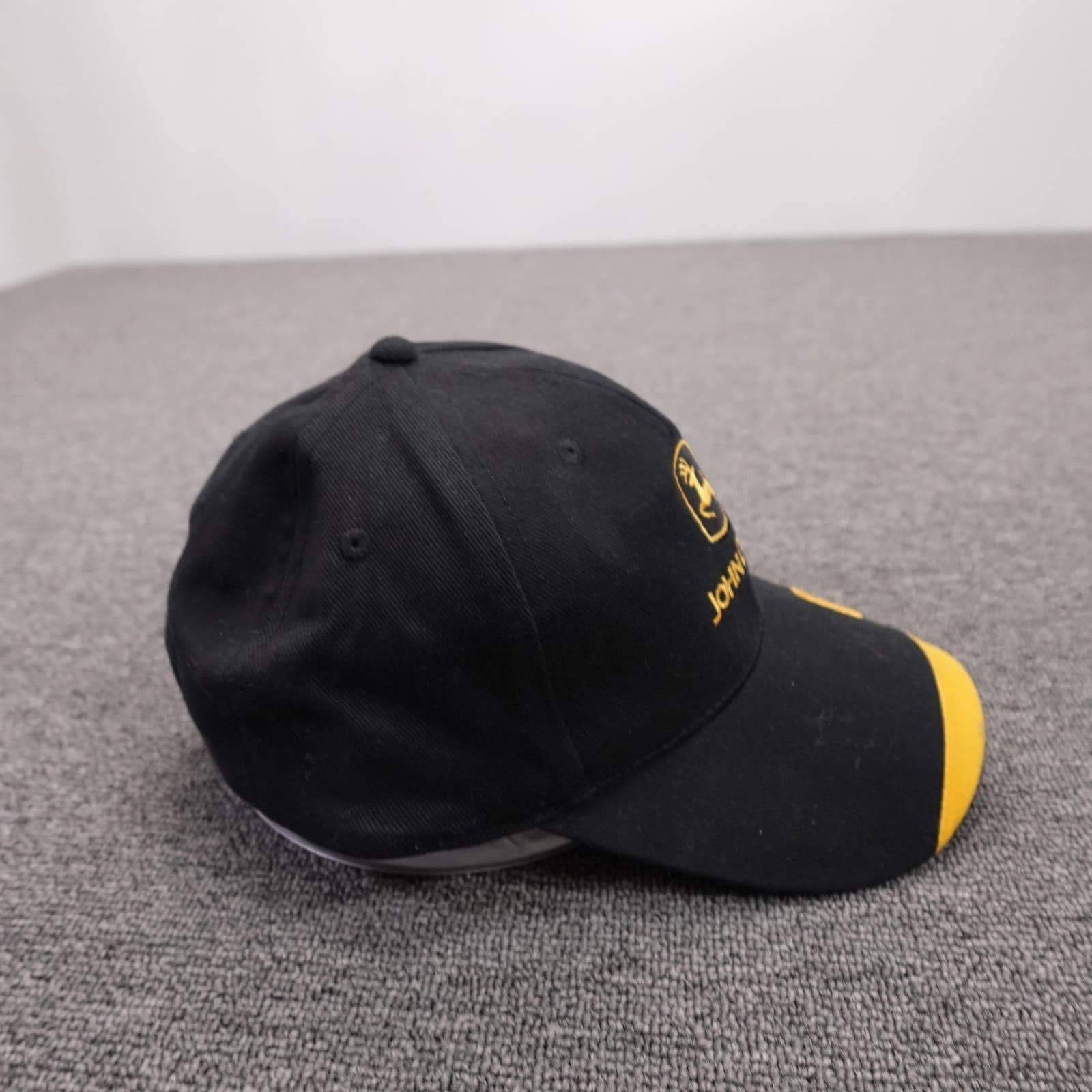 John Deere Hat Cap Strap Back Mens One Size Black Baseball - Thumbnail 5