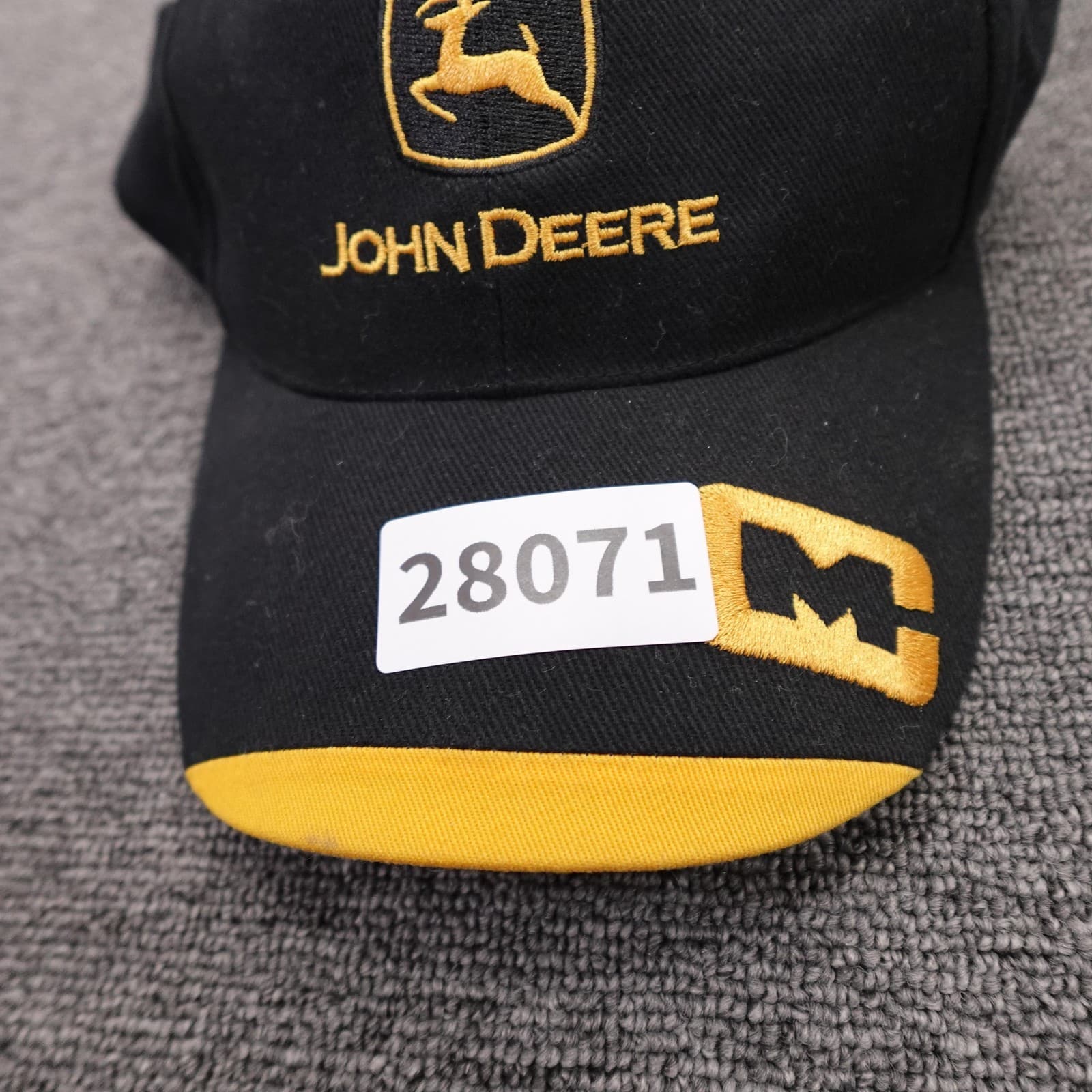 John Deere Hat Cap Strap Back Mens One Size Black Baseball - Thumbnail 8