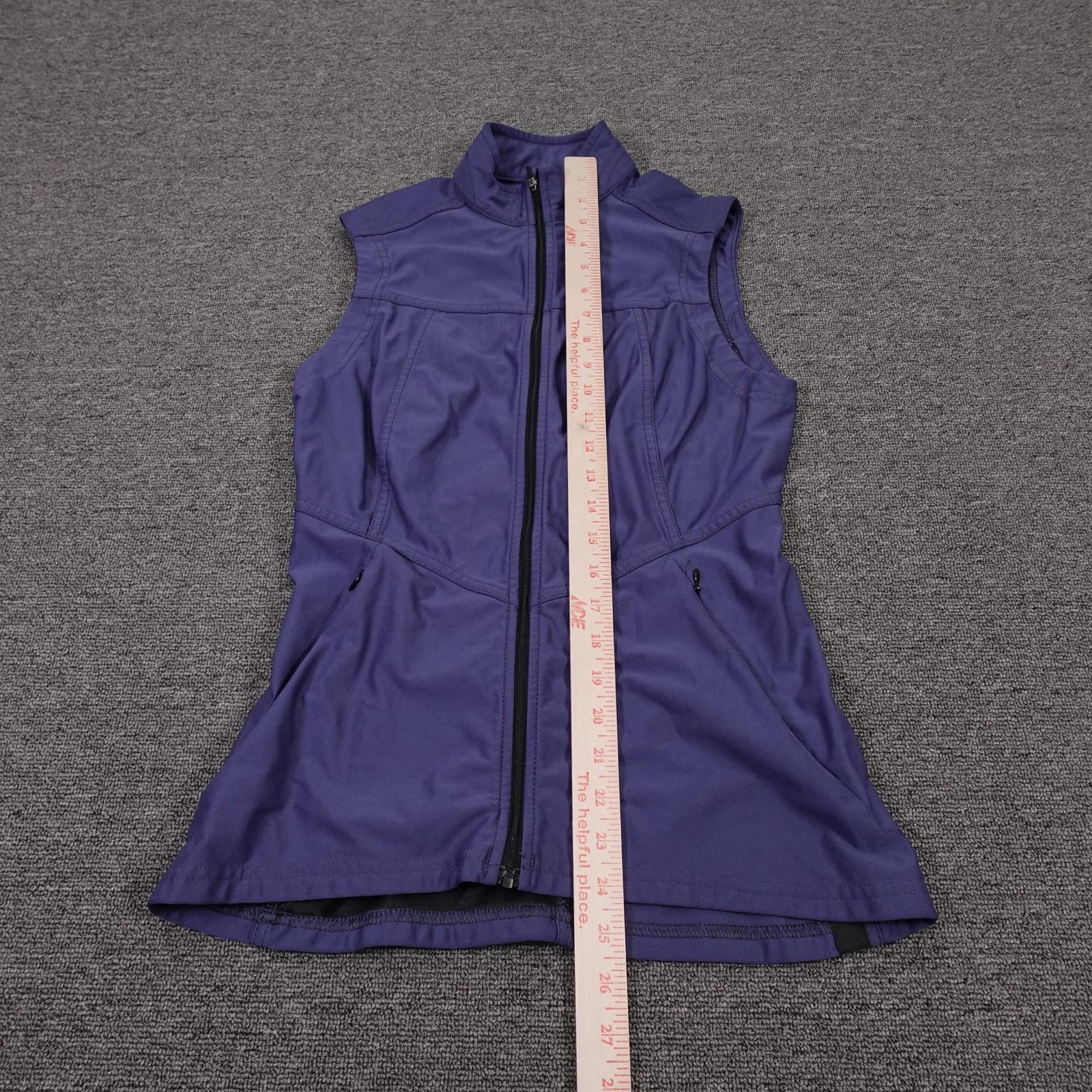 Irideon Vest Womens Small Purple Softshell Full Zip Riding Made USA Lightweight - Thumbnail 6