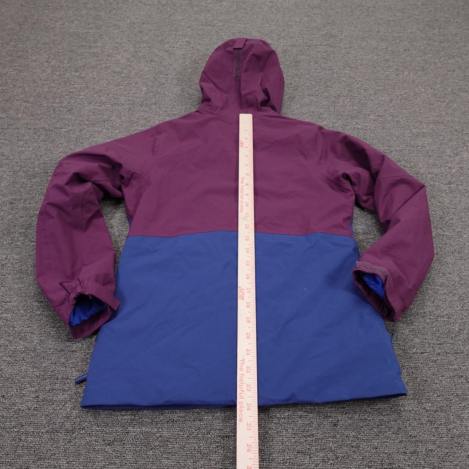 REI Co-op Ski Jacket Girls Medium 10-12 Purple Blue Hooded Insulated Snow - Thumbnail 6
