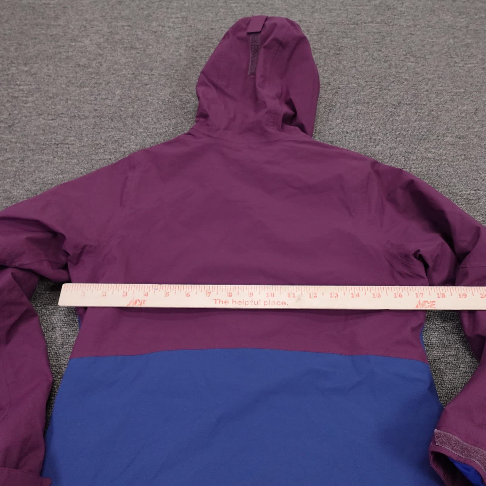 REI Co-op Ski Jacket Girls Medium 10-12 Purple Blue Hooded Insulated Snow - Thumbnail 5