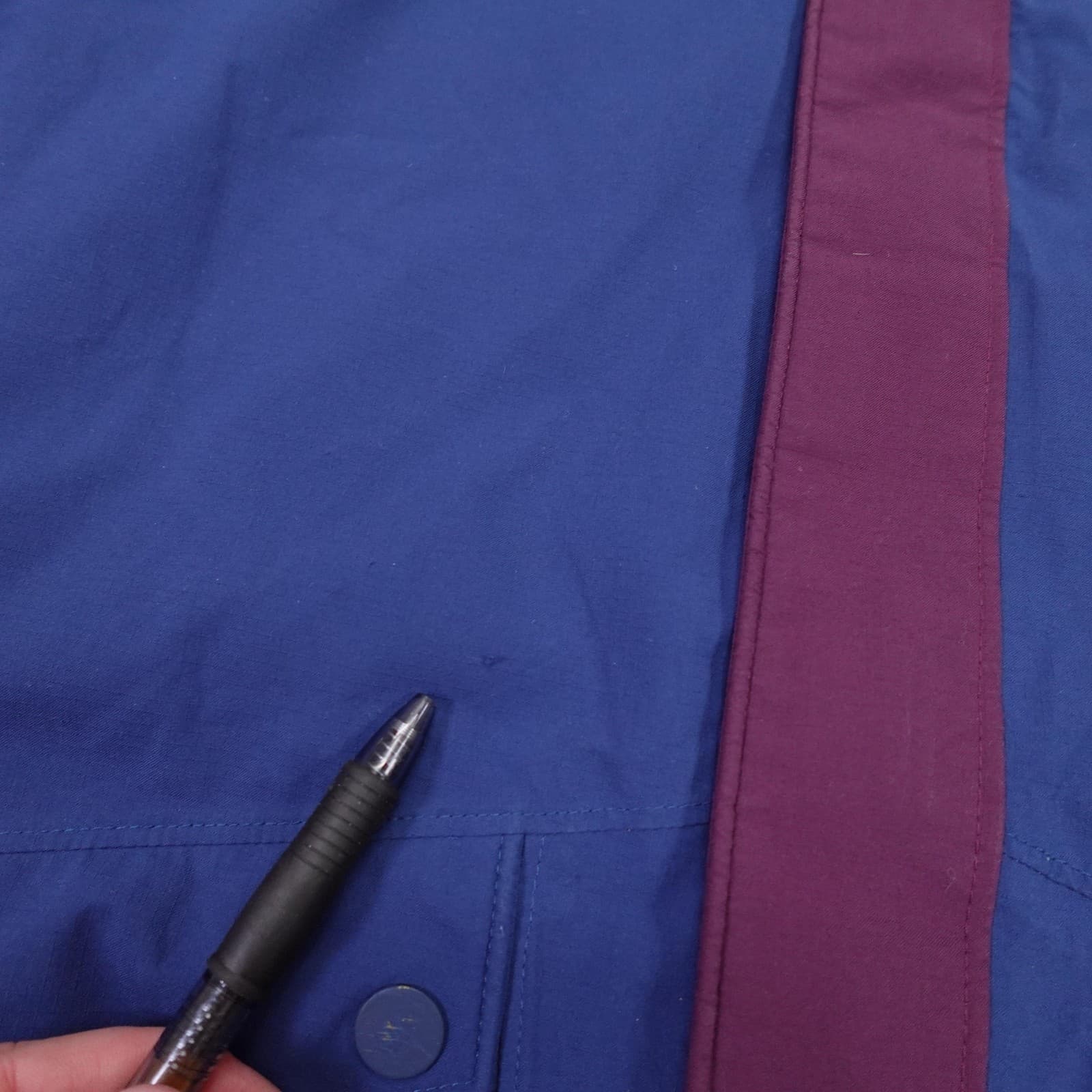 REI Co-op Ski Jacket Girls Medium 10-12 Purple Blue Hooded Insulated Snow - Thumbnail 3