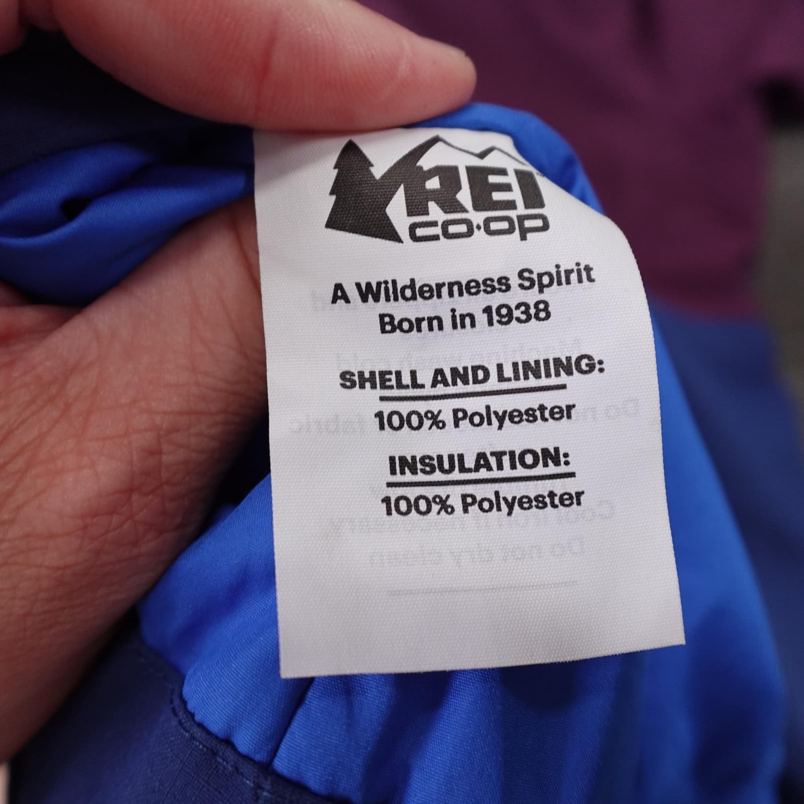 REI Co-op Ski Jacket Girls Medium 10-12 Purple Blue Hooded Insulated Snow - Thumbnail 7