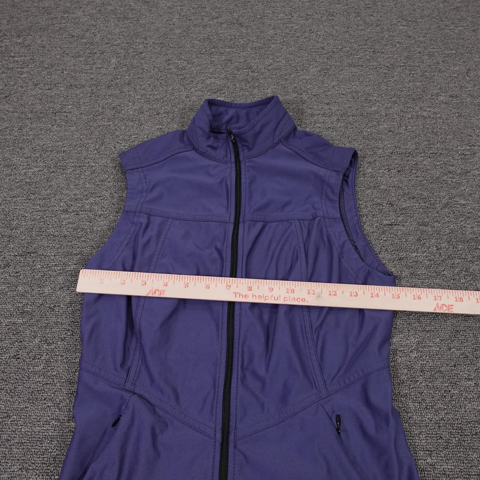 Irideon Vest Womens Small Purple Softshell Full Zip Riding Made USA Lightweight - Thumbnail 5