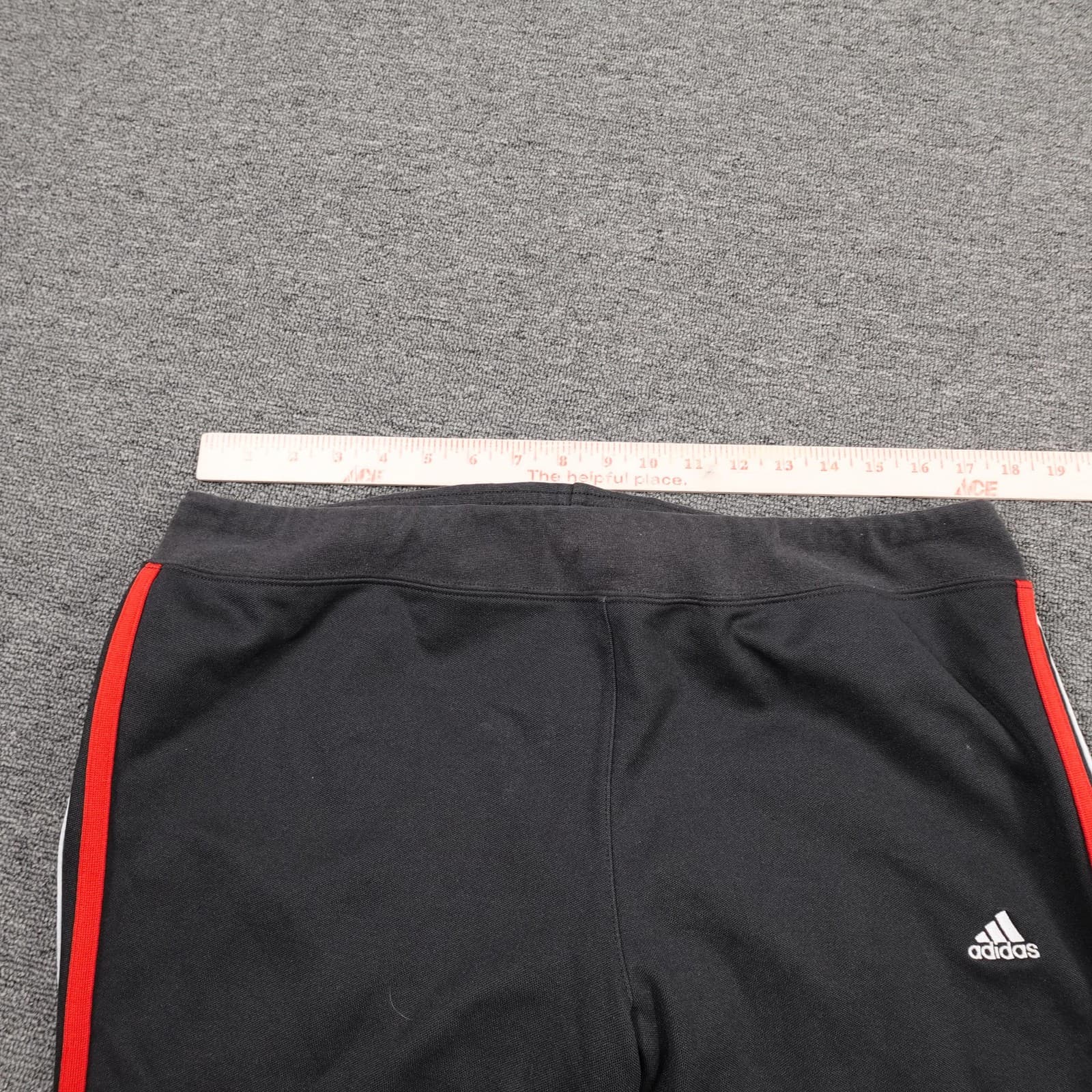 Vintage Adidas Track Pants Mens XL Black Side Stripe Ankle Zip Warm Up Gym Y2K - Thumbnail 5