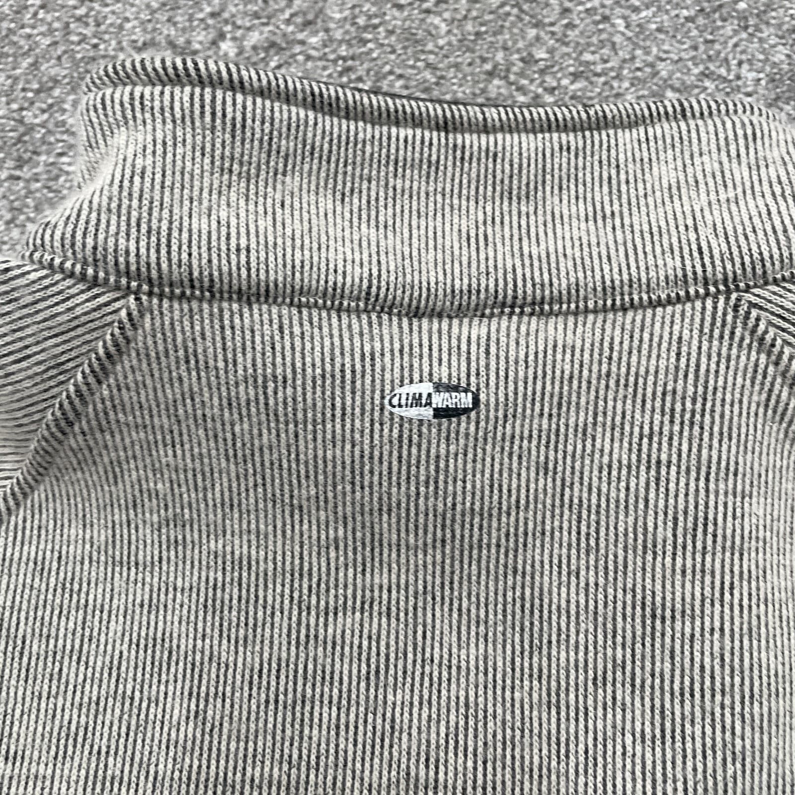 VINTAGE Adidas Sweater Adult 2XL XXL Gray 1/4 Zip Wool Blend Sweatshirt Y2k - Thumbnail 10