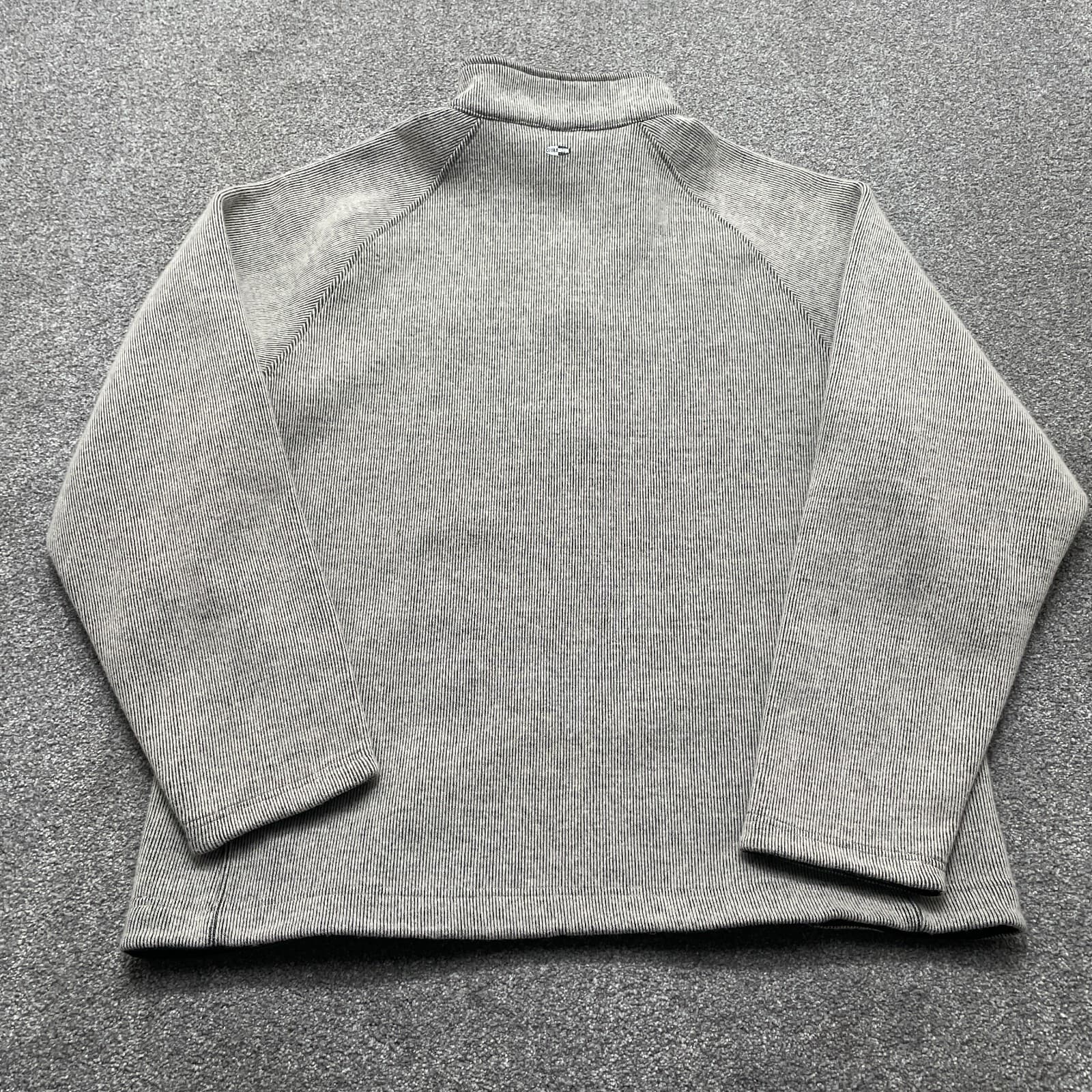 VINTAGE Adidas Sweater Adult 2XL XXL Gray 1/4 Zip Wool Blend Sweatshirt Y2k - Thumbnail 11